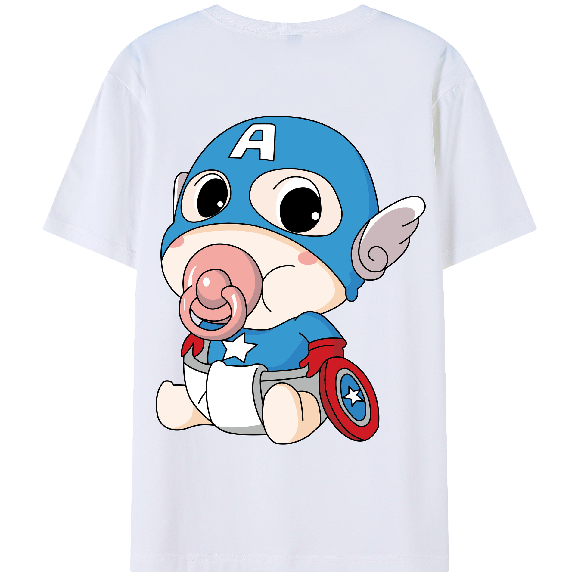 （画像用） アベンジャーズ The Avengers レディース半袖Tシャツ(バックプリント)