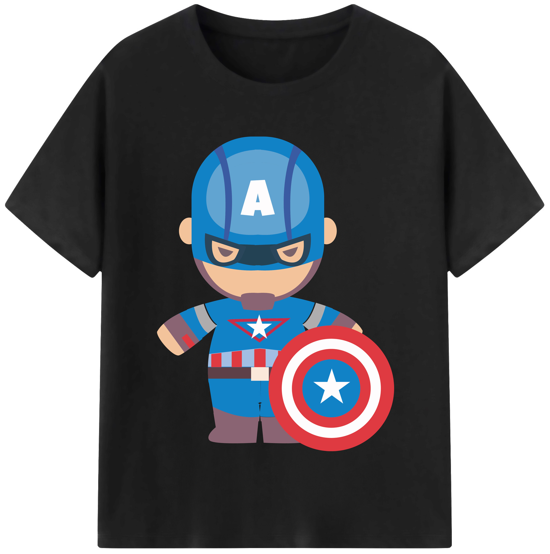 （画像用） アベンジャーズ The Avengers レディースカジュアルプリントTシャツ（綿100％）