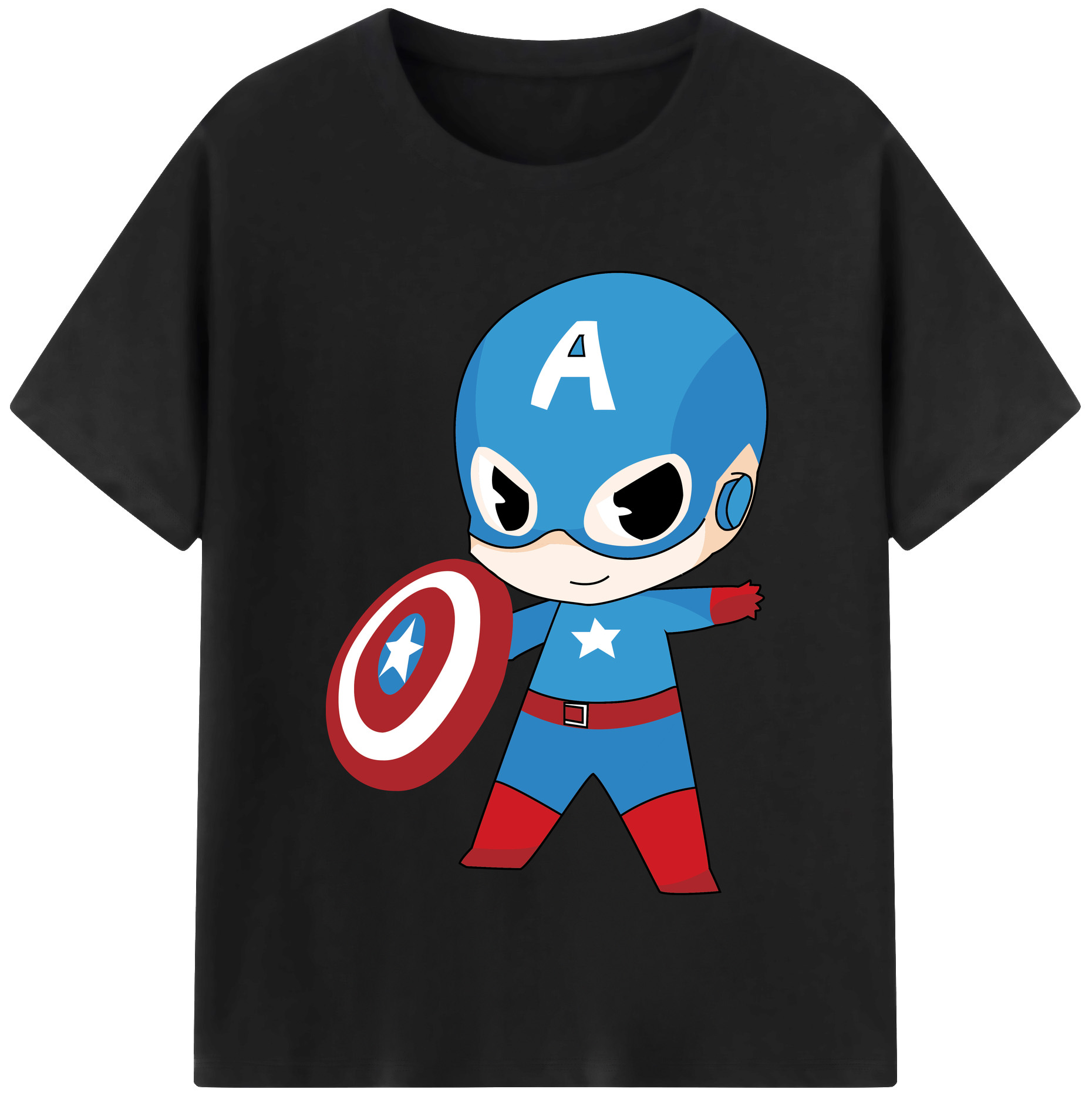 （画像用） アベンジャーズ The Avengers レディースカジュアルプリントTシャツ（綿100％）