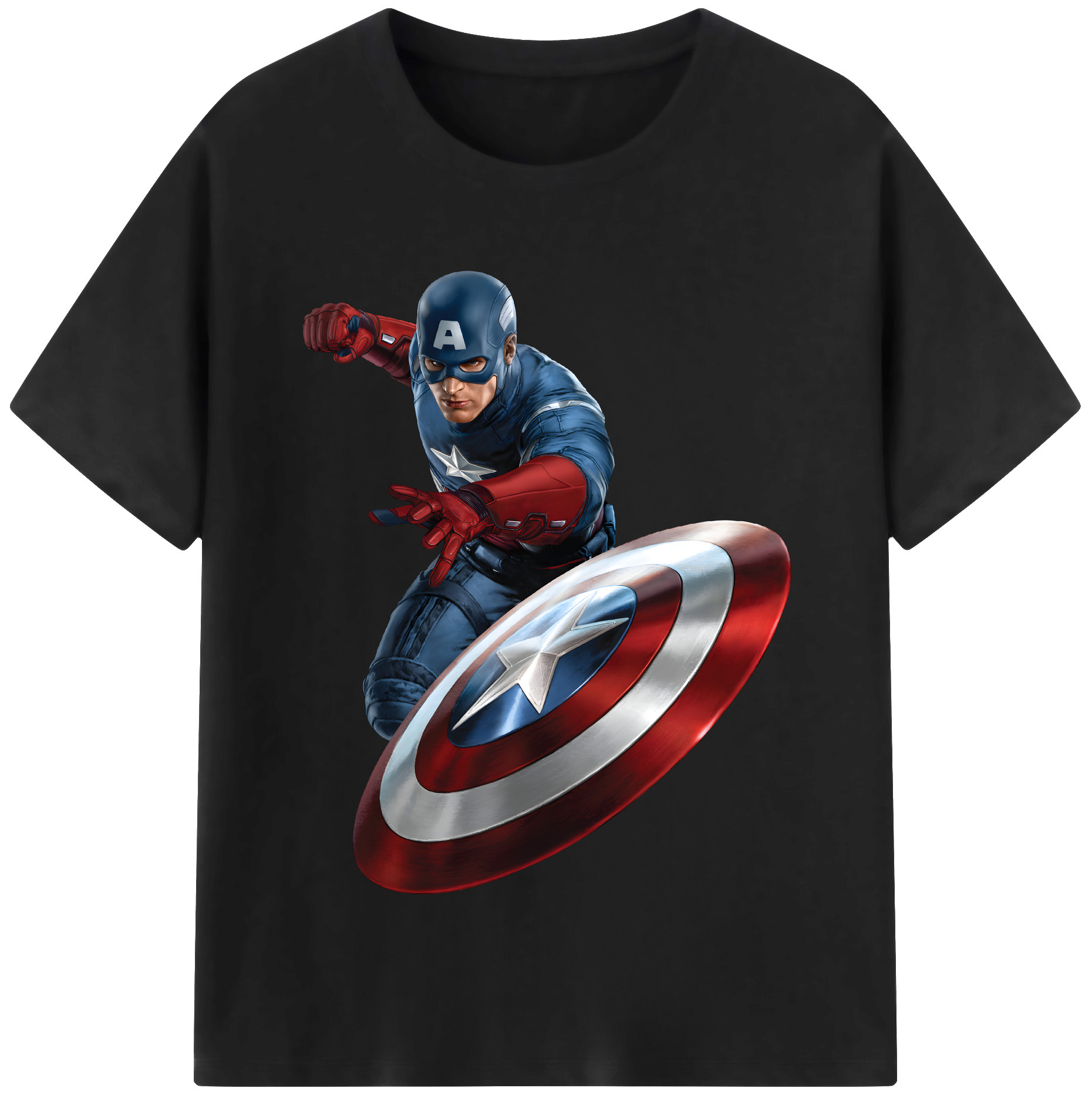 （画像用） アベンジャーズ The Avengers レディースカジュアルプリントTシャツ（綿100％）