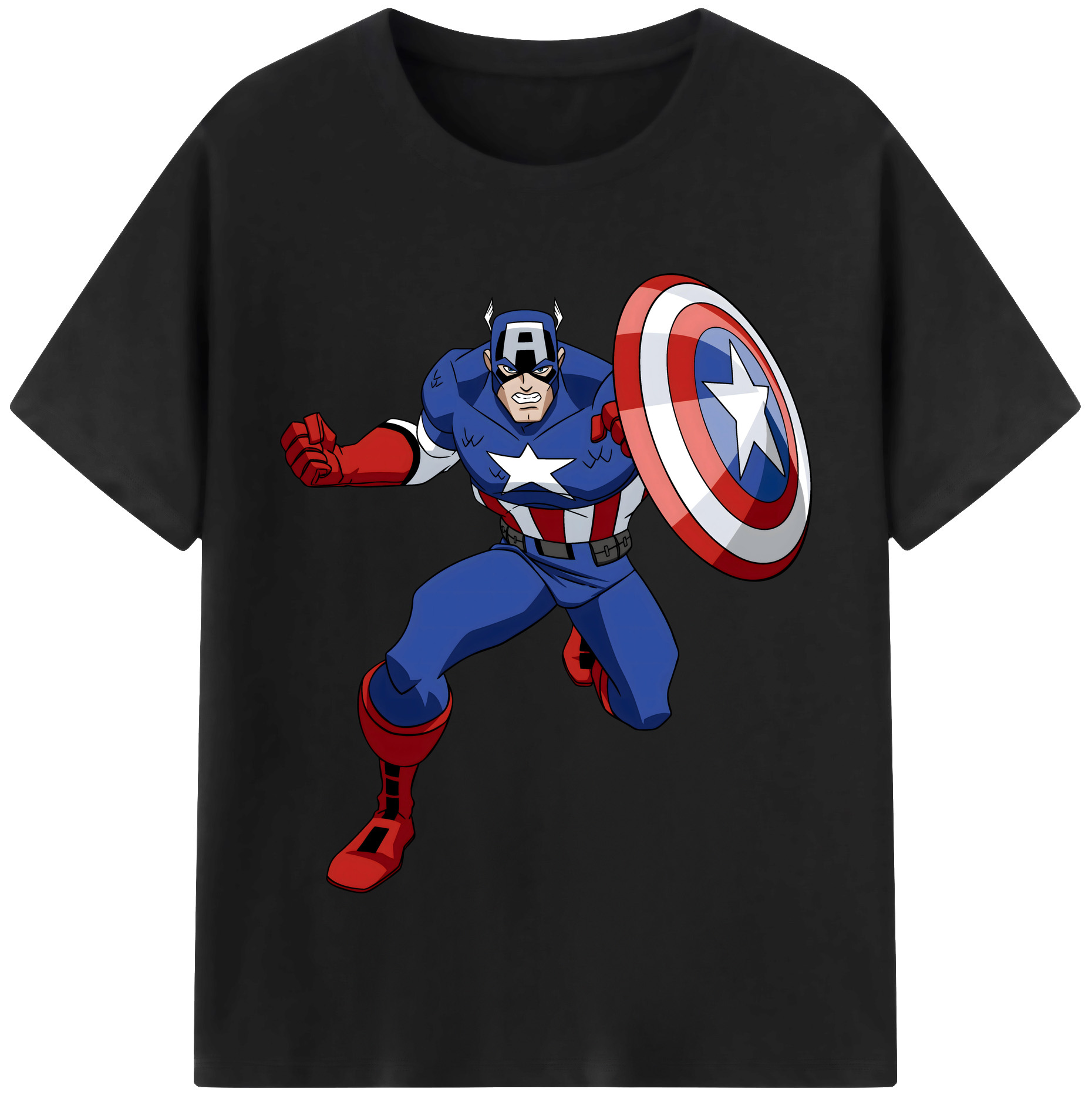 （画像用） アベンジャーズ The Avengers レディースカジュアルプリントTシャツ（綿100％）