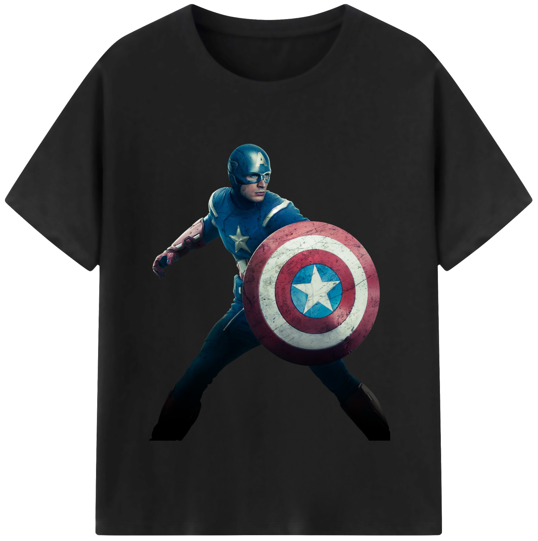 （画像用） アベンジャーズ The Avengers レディースカジュアルプリントTシャツ（綿100％）