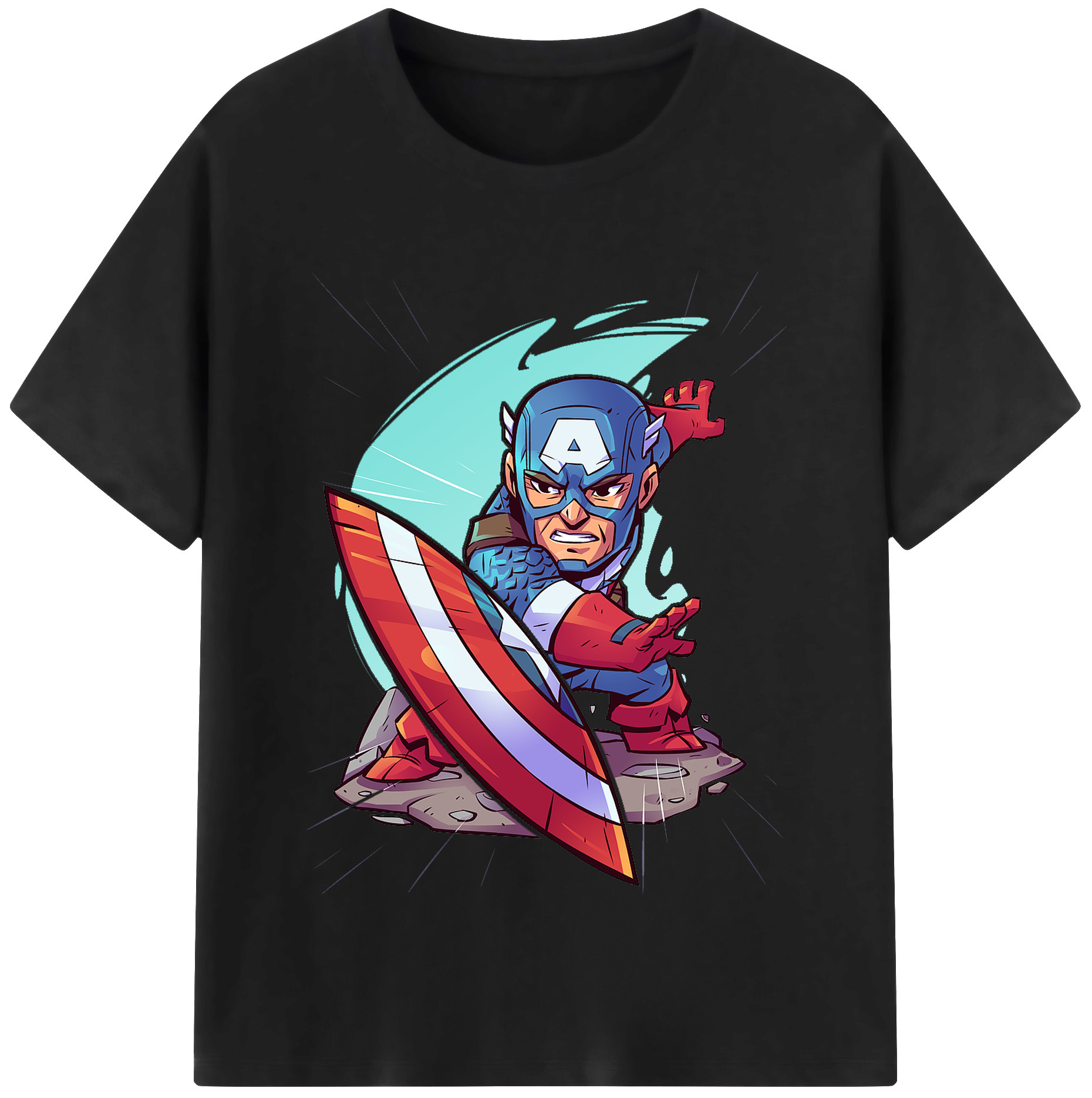 （画像用） アベンジャーズ The Avengers レディースカジュアルプリントTシャツ（綿100％）