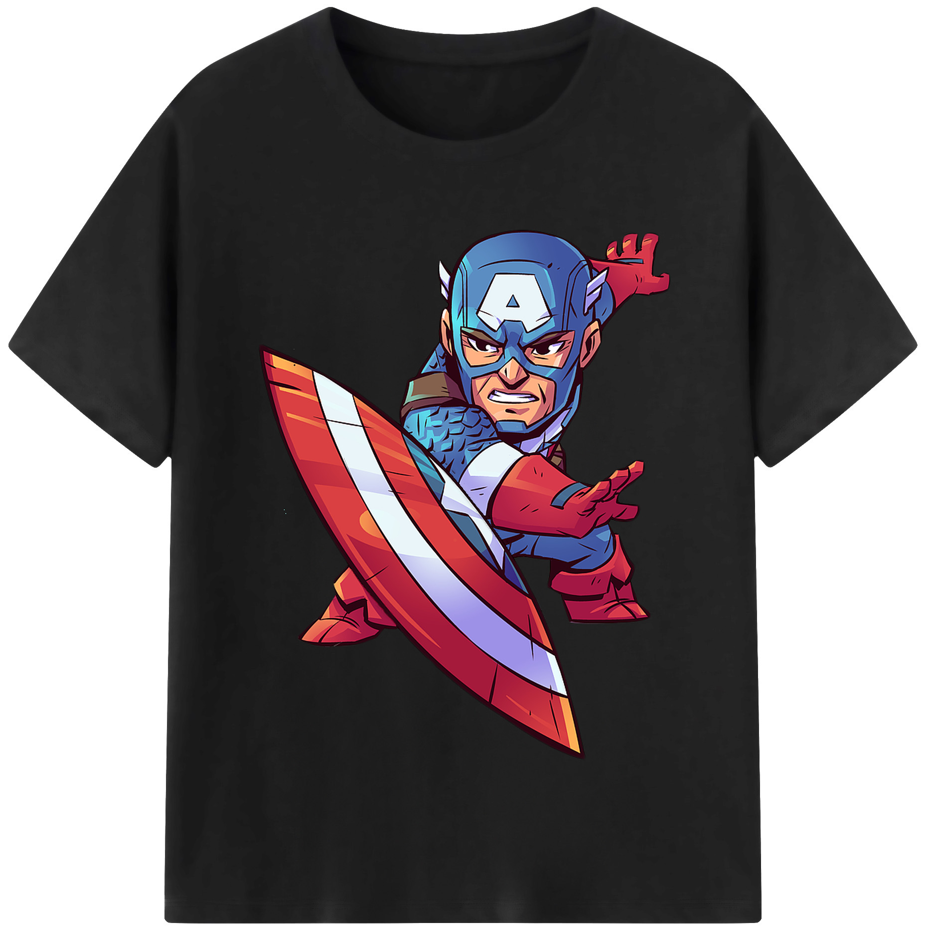 （画像用） アベンジャーズ The Avengers レディースカジュアルプリントTシャツ（綿100％）