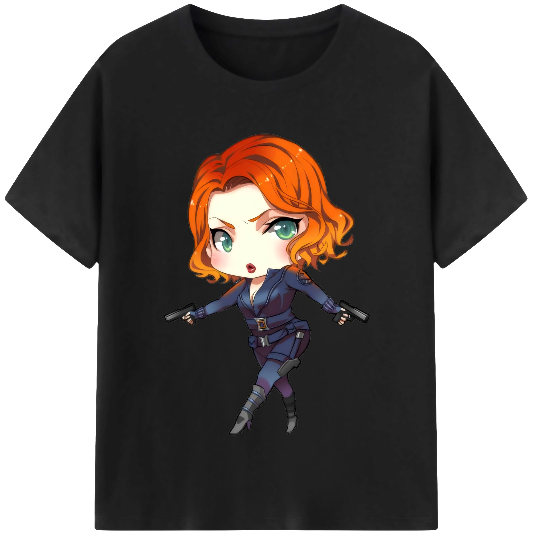 （画像用） アベンジャーズ The Avengers レディースカジュアルプリントTシャツ（綿100％）