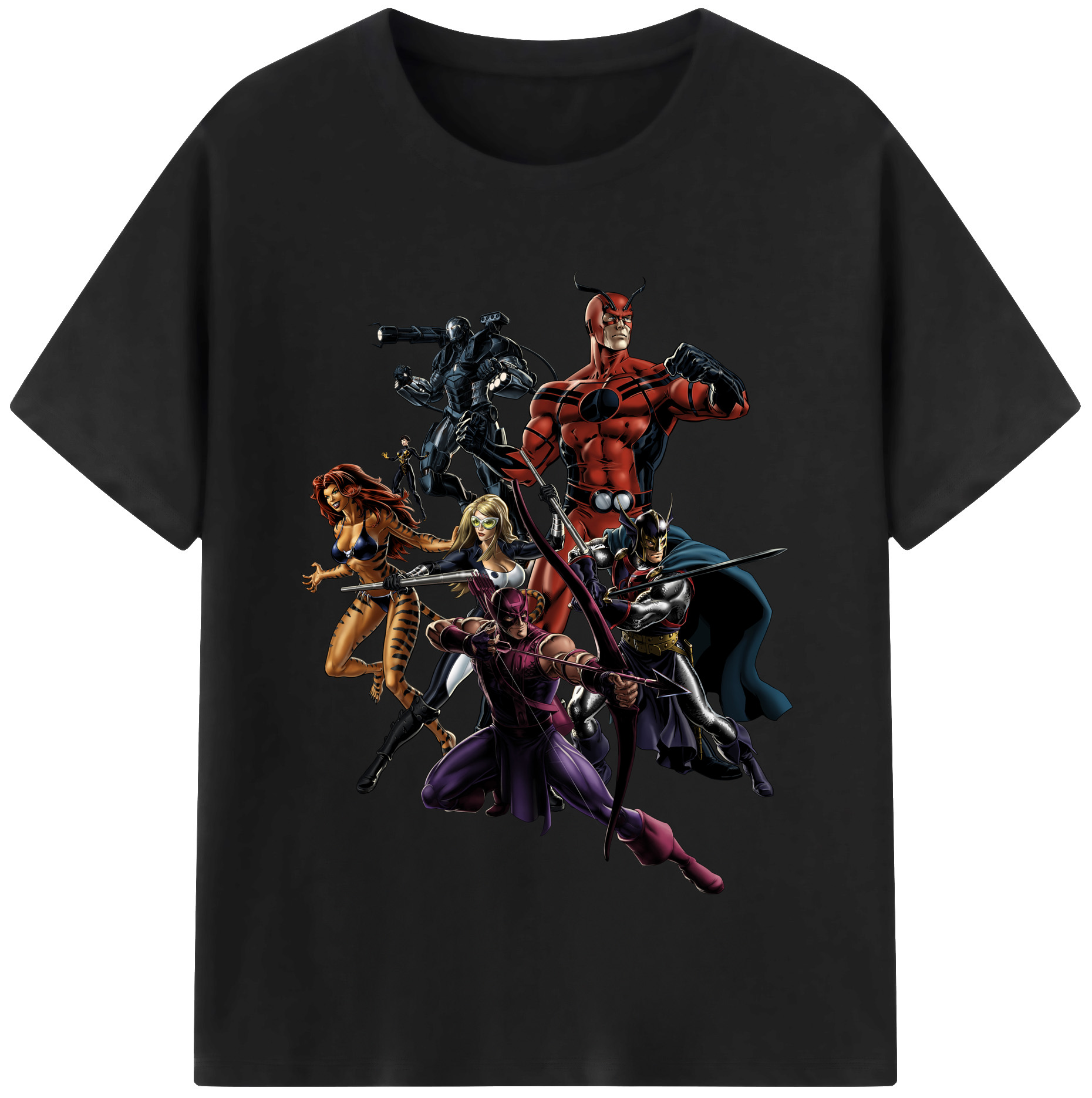 （画像用） アベンジャーズ The Avengers レディースカジュアルプリントTシャツ（綿100％）