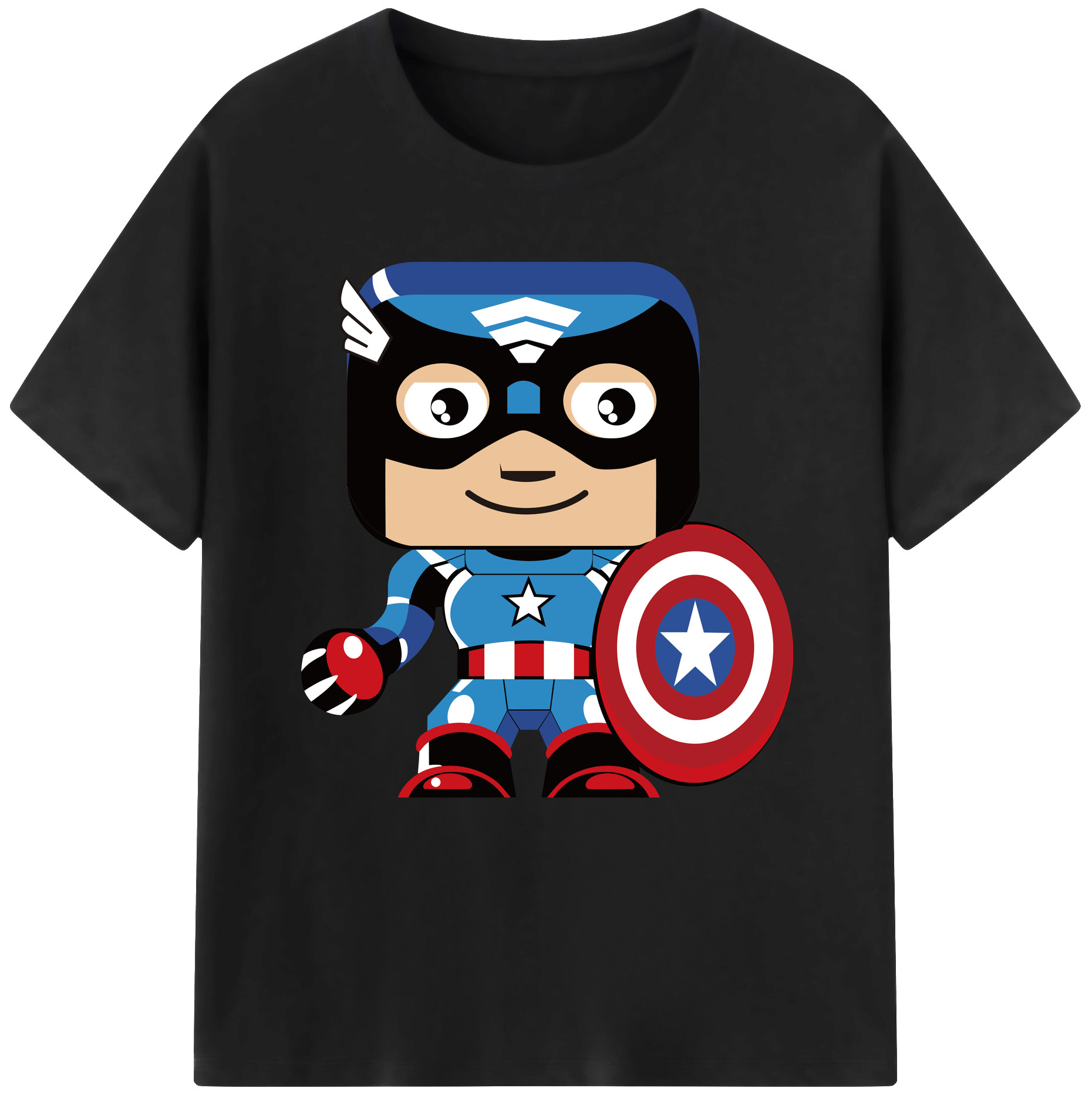 （画像用） アベンジャーズ The Avengers レディースカジュアルプリントTシャツ（綿100％）
