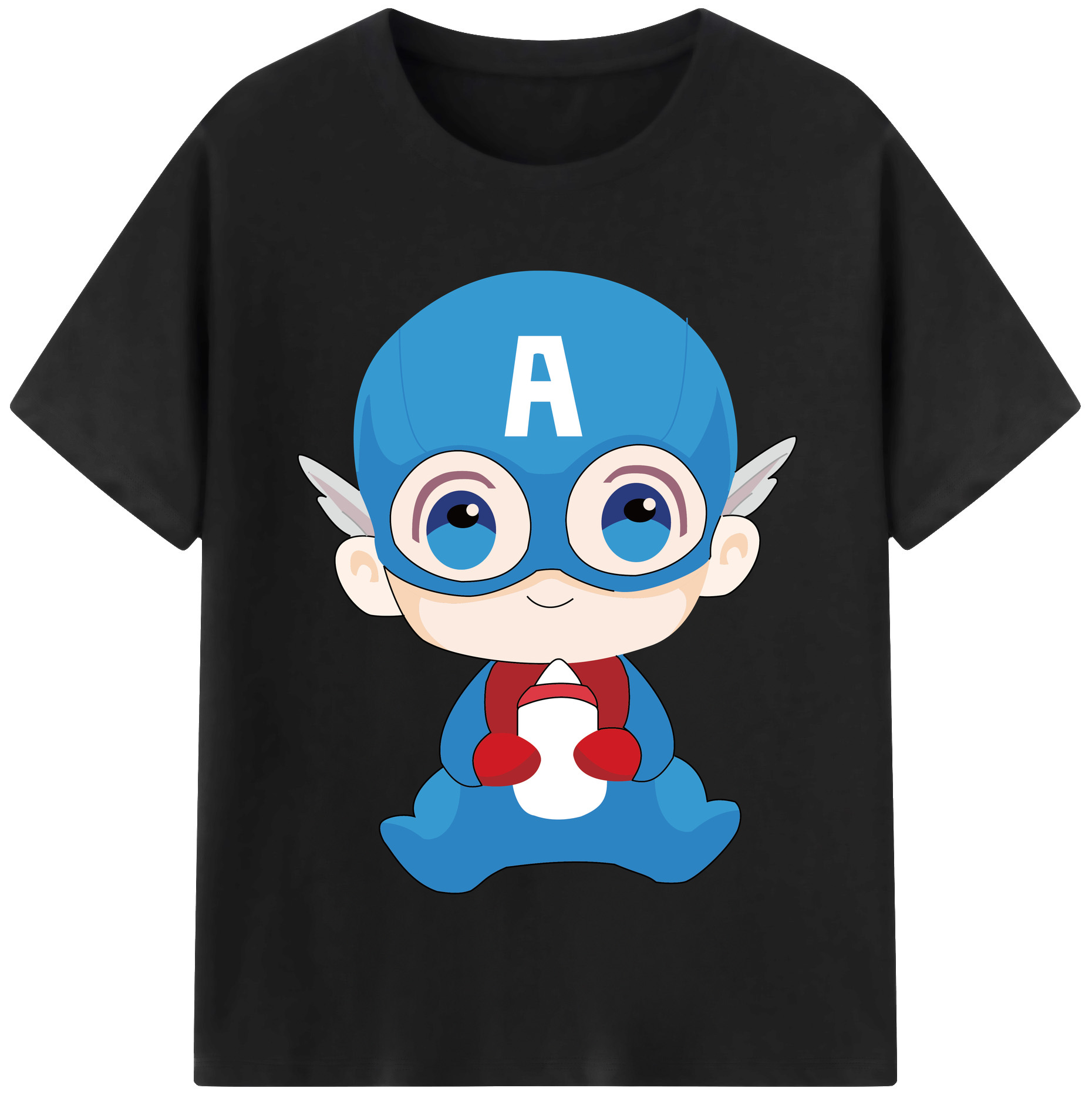 （画像用） アベンジャーズ The Avengers レディースカジュアルプリントTシャツ（綿100％）