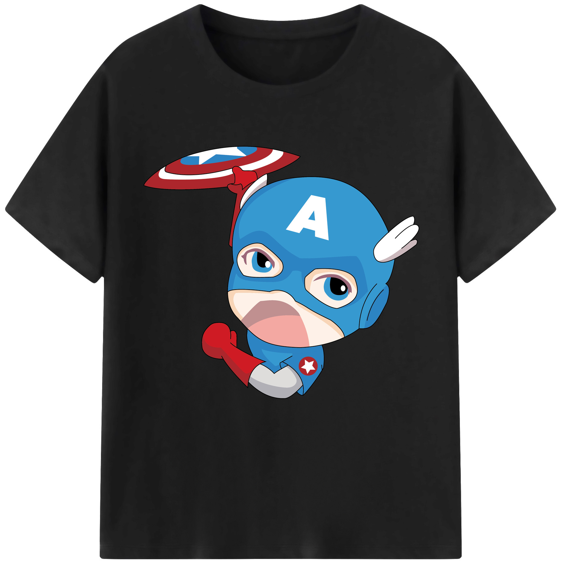 （画像用） アベンジャーズ The Avengers レディースカジュアルプリントTシャツ（綿100％）