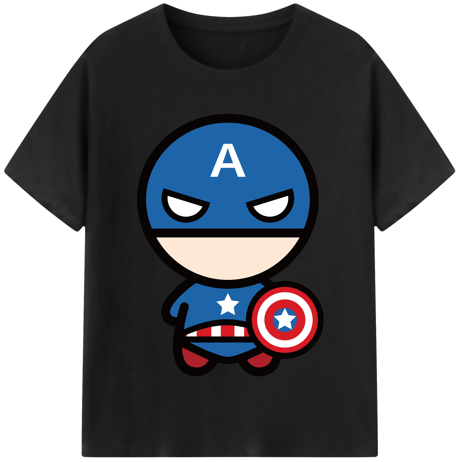 （画像用） アベンジャーズ The Avengers レディースカジュアルプリントTシャツ（綿100％）