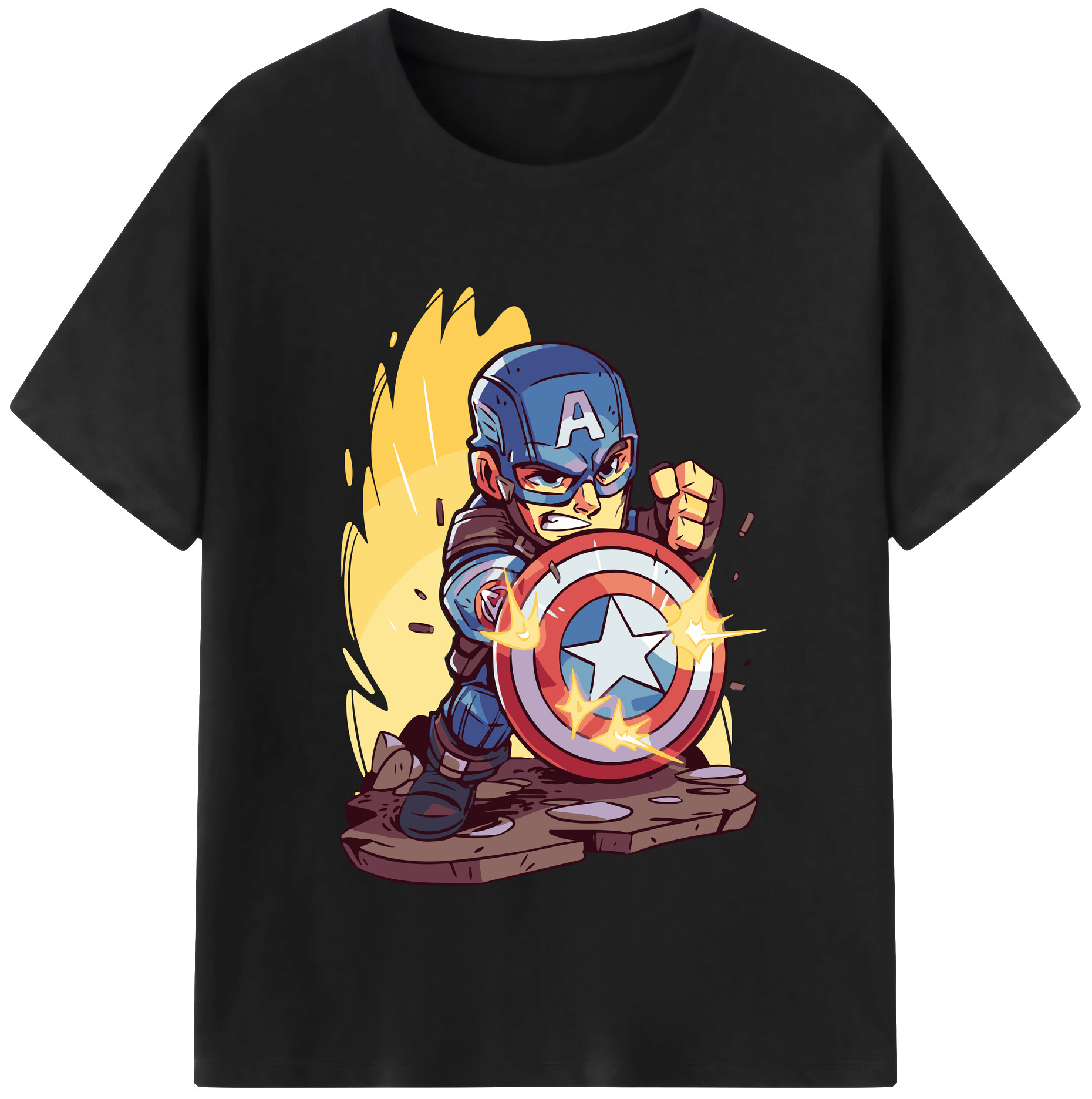 （画像用） アベンジャーズ The Avengers レディースカジュアルプリントTシャツ（綿100％）