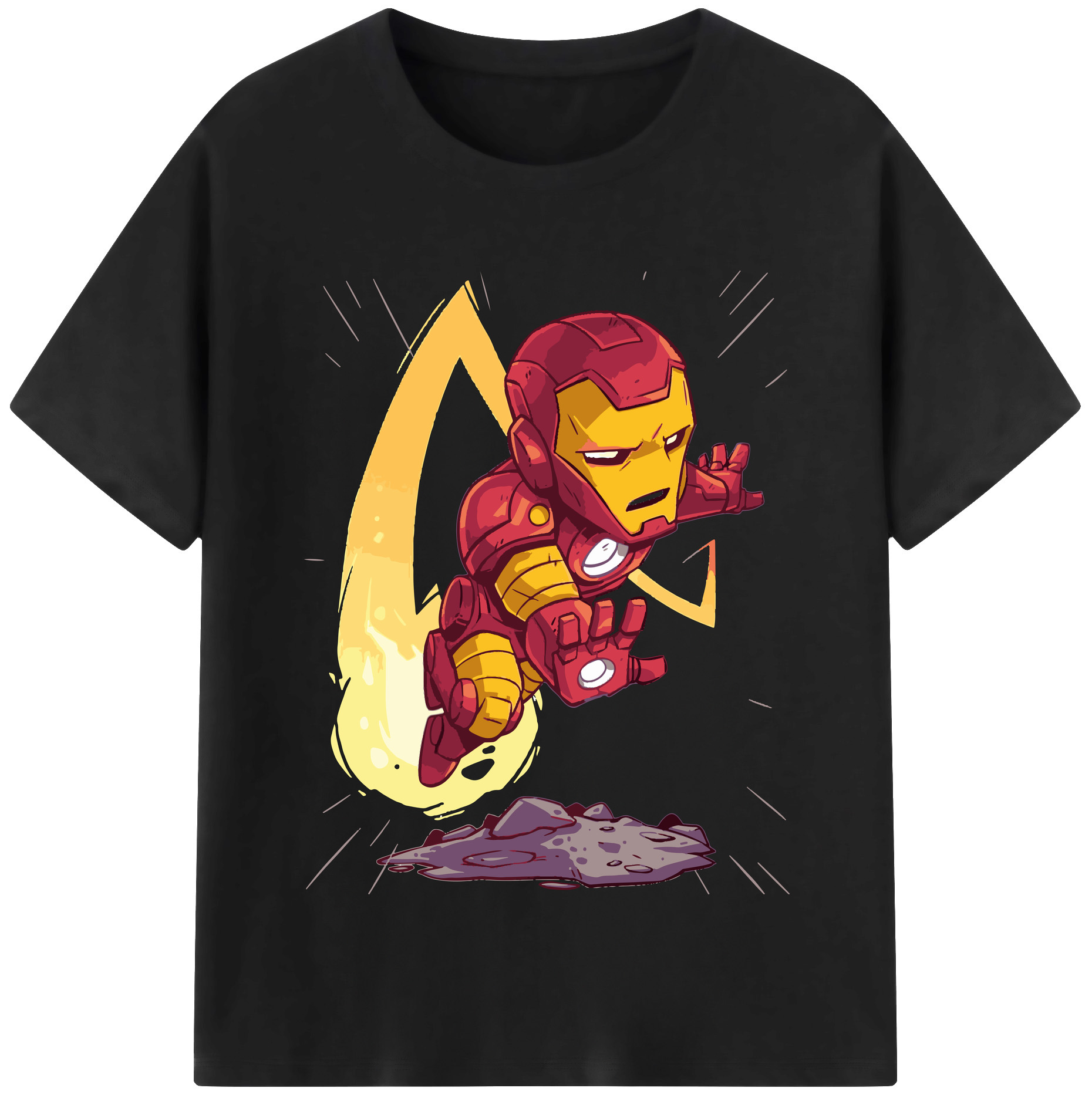 （画像用） アベンジャーズ The Avengers レディースカジュアルプリントTシャツ（綿100％）