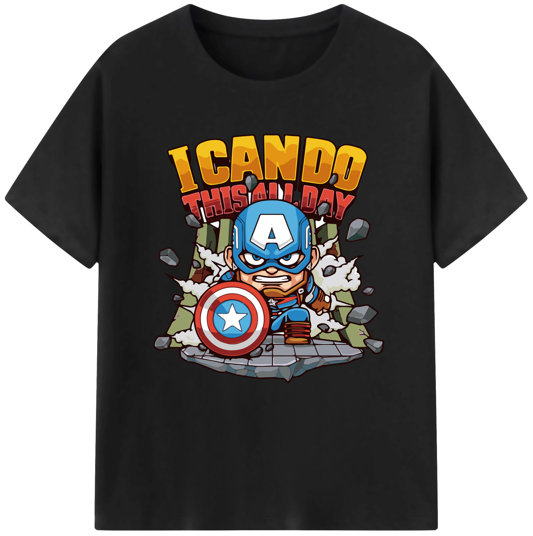 （画像用） アベンジャーズ The Avengers レディースカジュアルプリントTシャツ（綿100％）