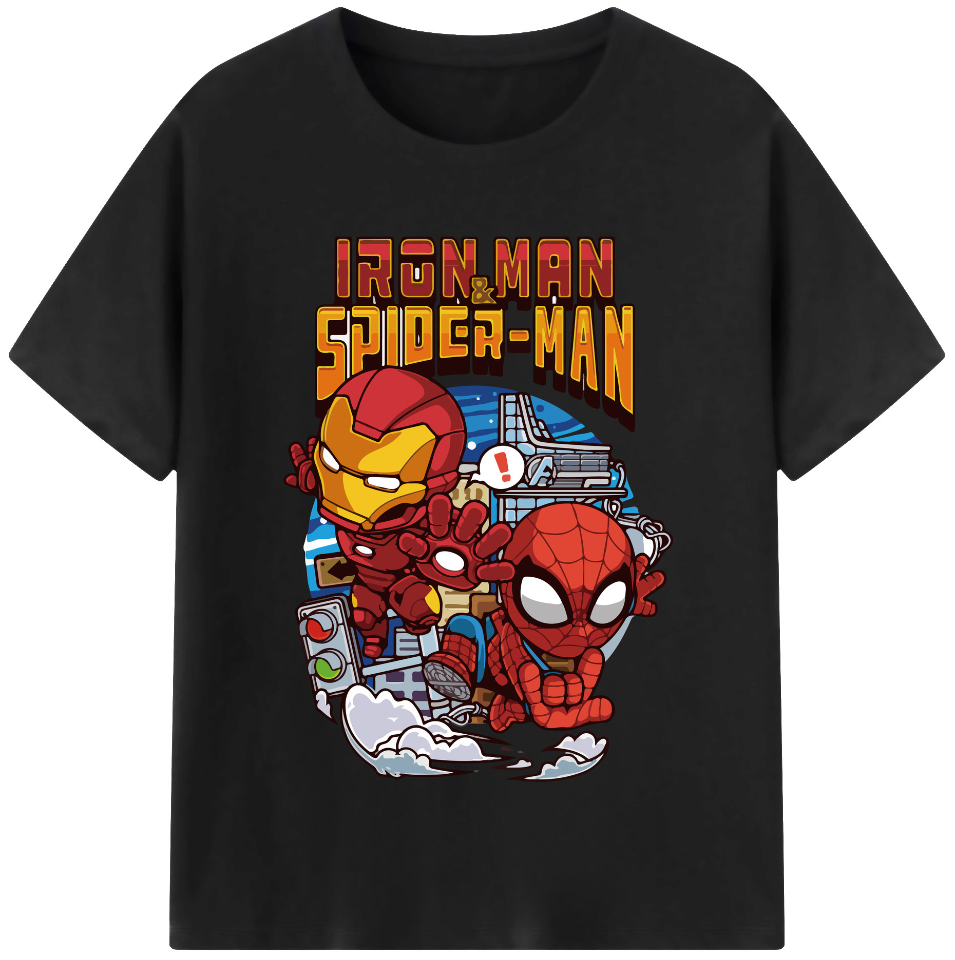 （画像用） アベンジャーズ The Avengers レディースカジュアルプリントTシャツ（綿100％）