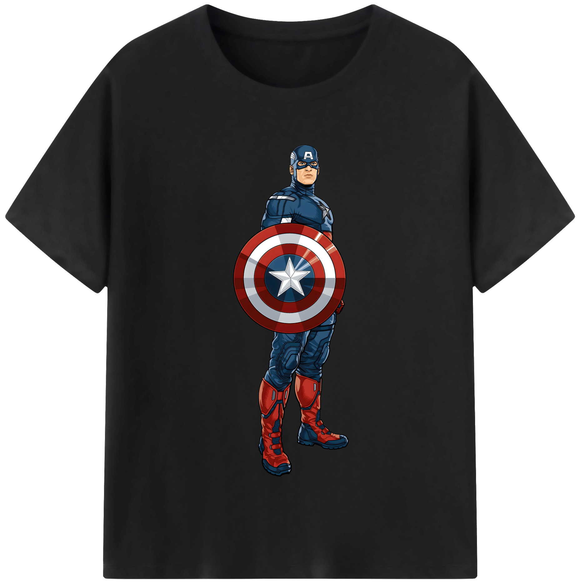 （画像用） アベンジャーズ The Avengers レディースカジュアルプリントTシャツ（綿100％）