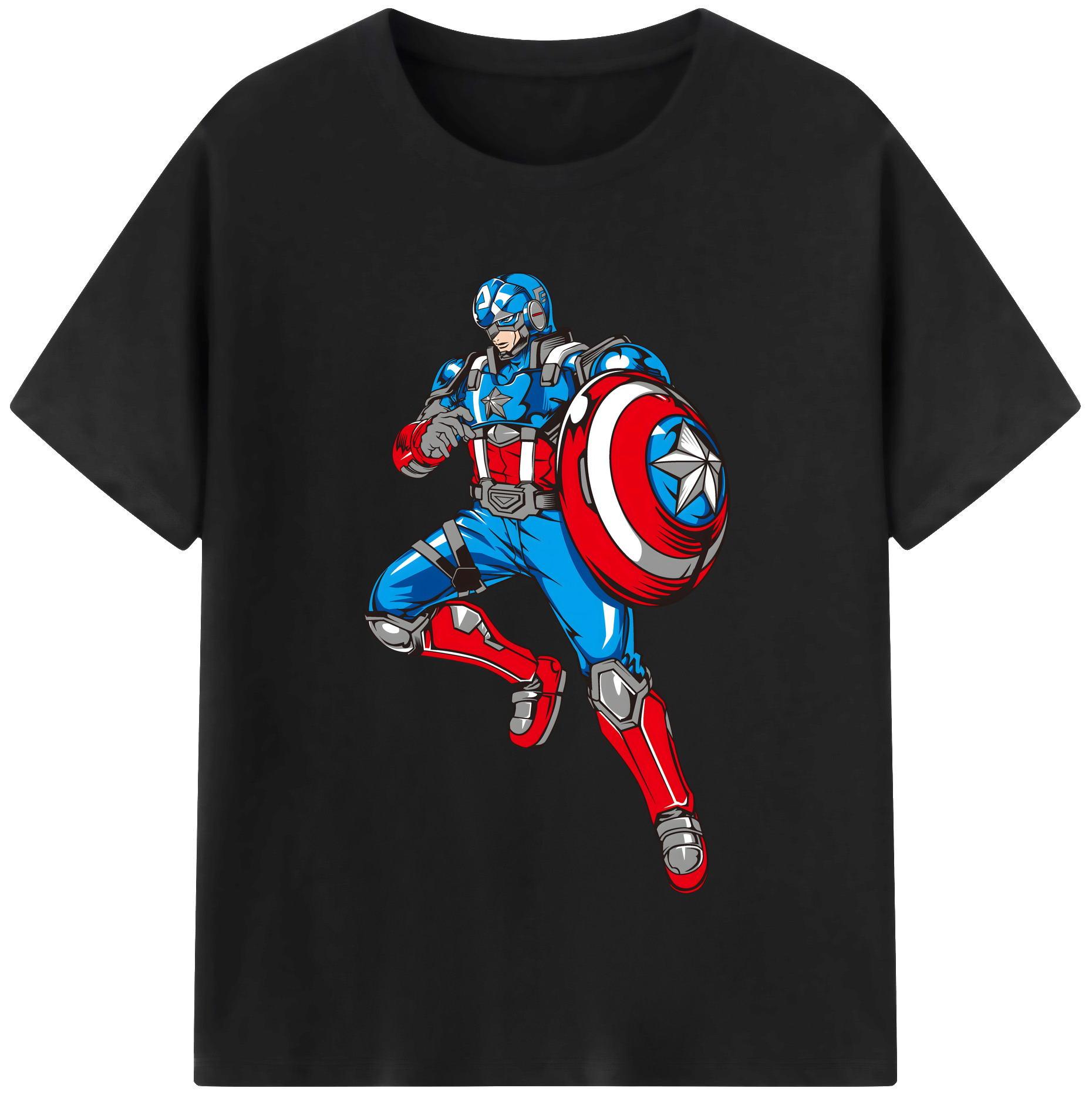 （画像用） アベンジャーズ The Avengers レディースカジュアルプリントTシャツ（綿100％）