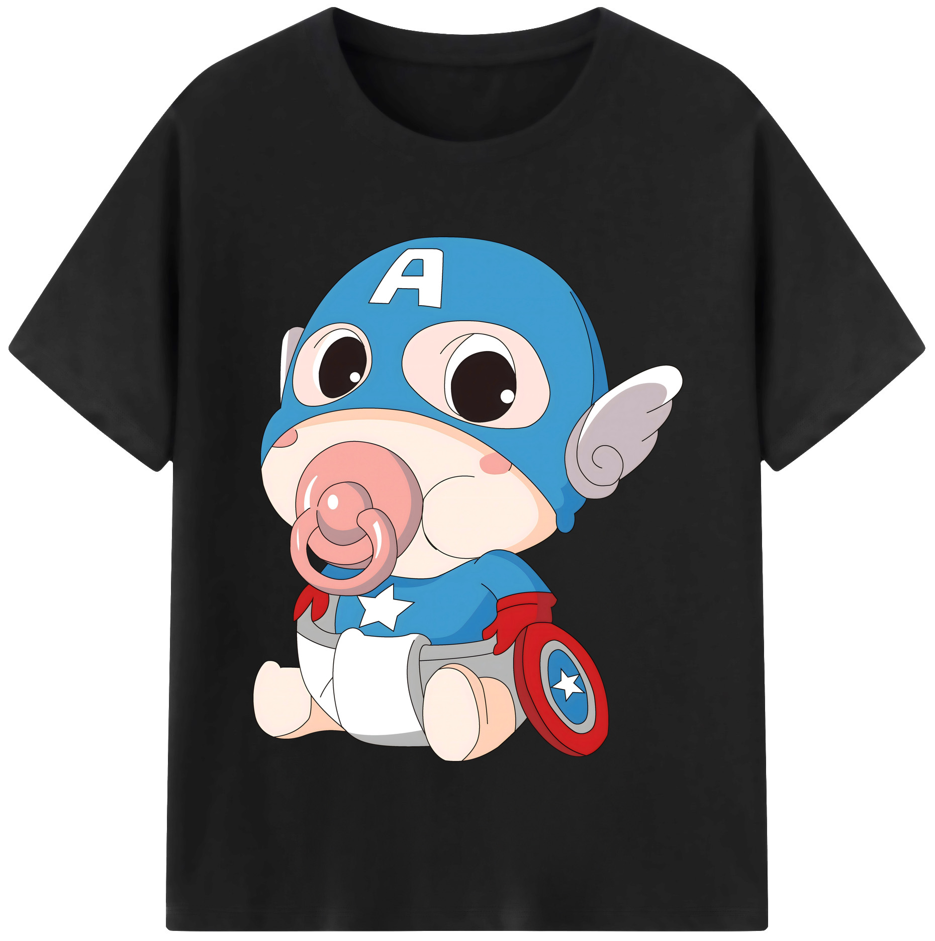（画像用） アベンジャーズ The Avengers レディースカジュアルプリントTシャツ（綿100％）