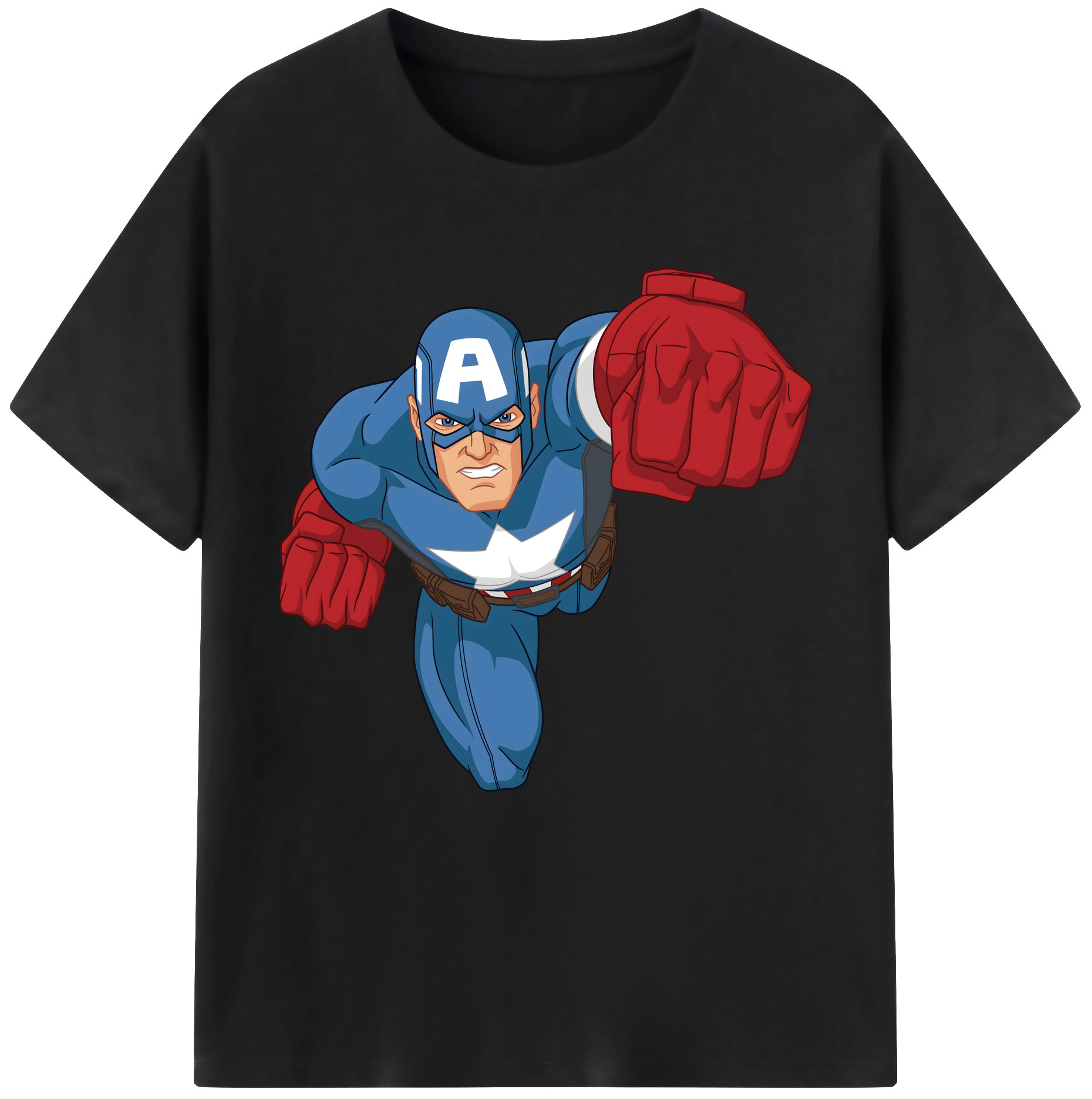 （画像用） アベンジャーズ The Avengers レディースカジュアルプリントTシャツ（綿100％）