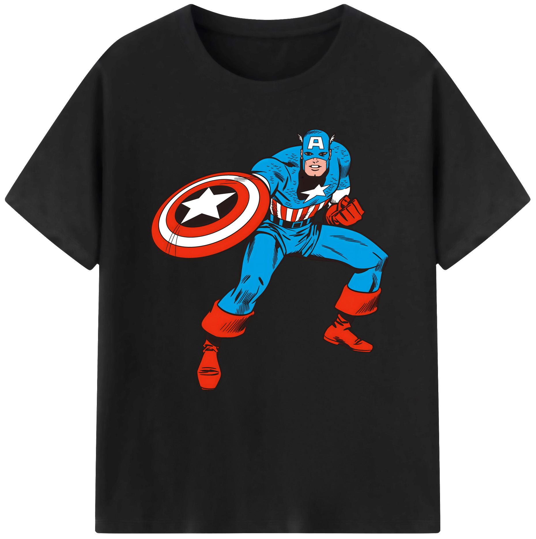 （画像用） アベンジャーズ The Avengers レディースカジュアルプリントTシャツ（綿100％）