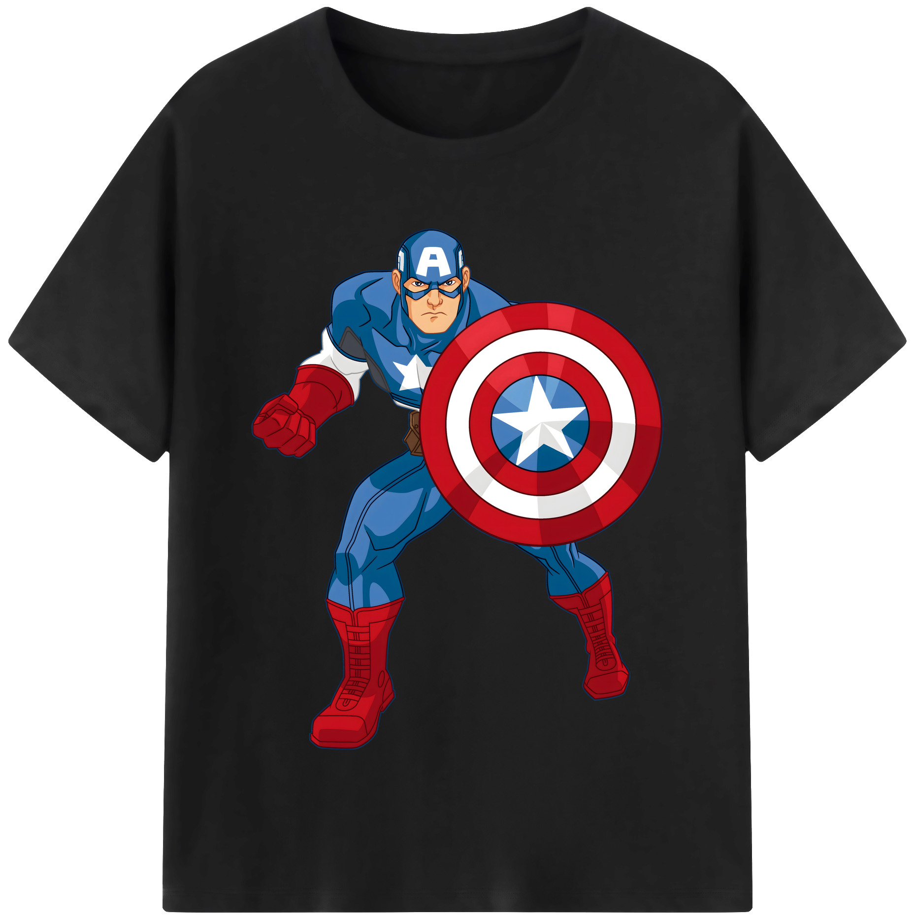 （画像用） アベンジャーズ The Avengers レディースカジュアルプリントTシャツ（綿100％）