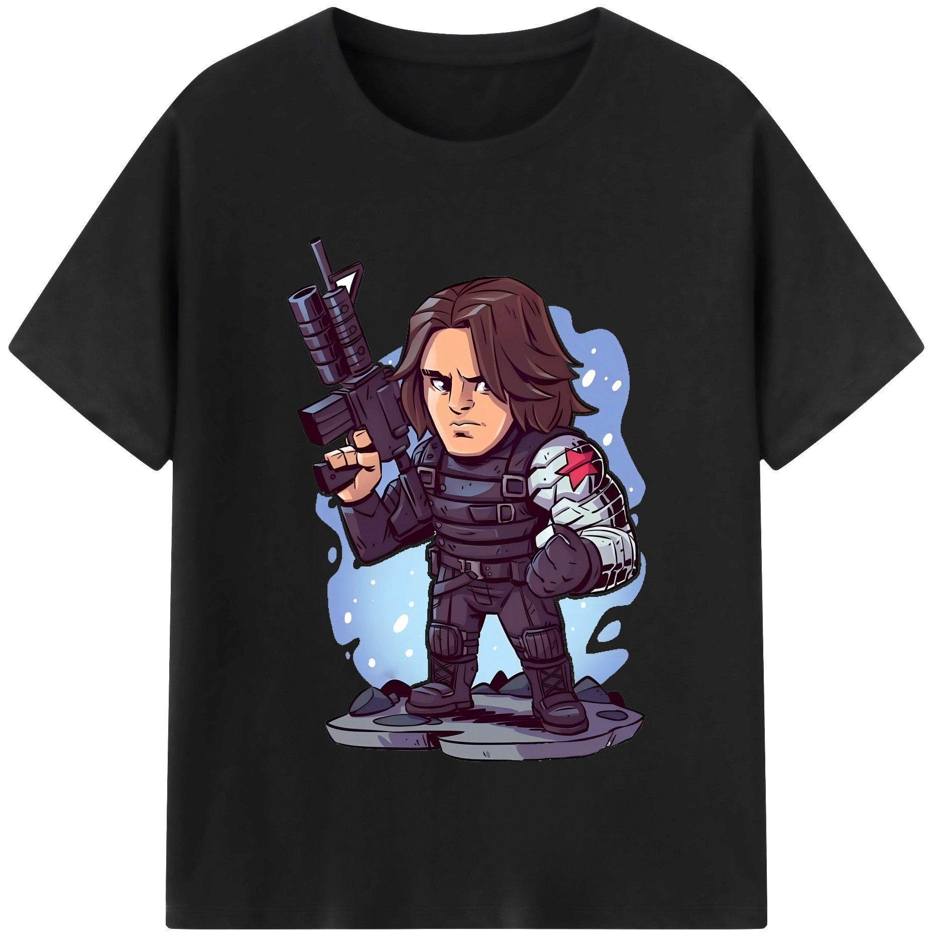 （画像用） アベンジャーズ The Avengers レディースカジュアルプリントTシャツ（綿100％）