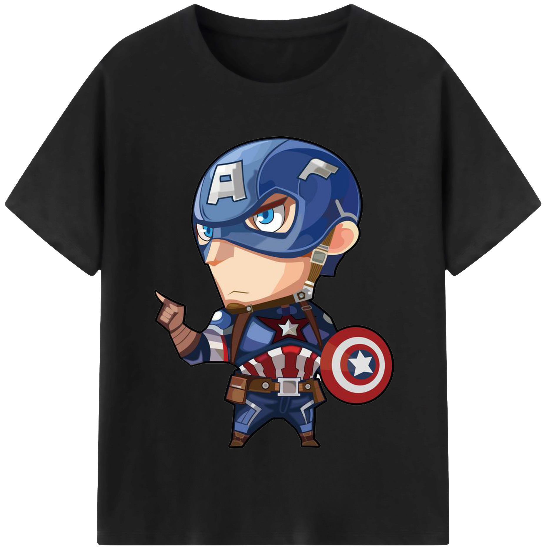 （画像用） アベンジャーズ The Avengers レディースカジュアルプリントTシャツ（綿100％）