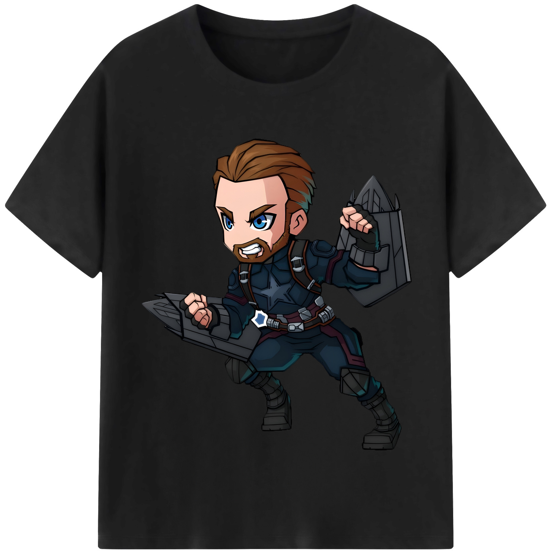 （画像用） アベンジャーズ The Avengers レディースカジュアルプリントTシャツ（綿100％）