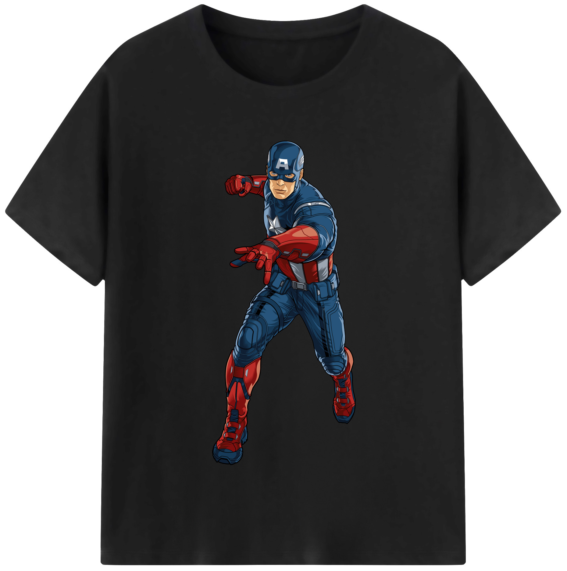 （画像用） アベンジャーズ The Avengers レディースカジュアルプリントTシャツ（綿100％）