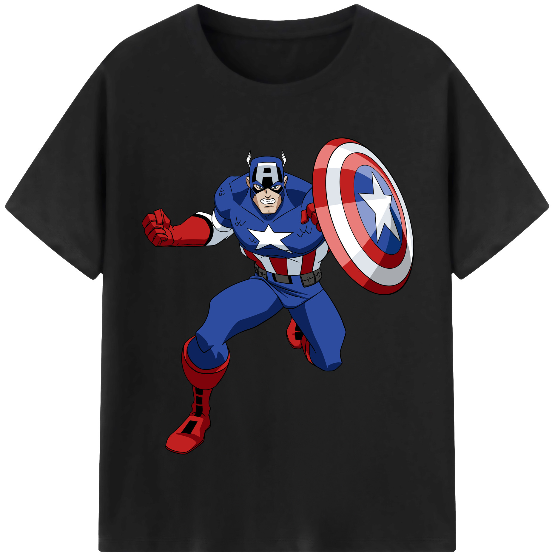 （画像用） アベンジャーズ The Avengers レディースカジュアルプリントTシャツ（綿100％）