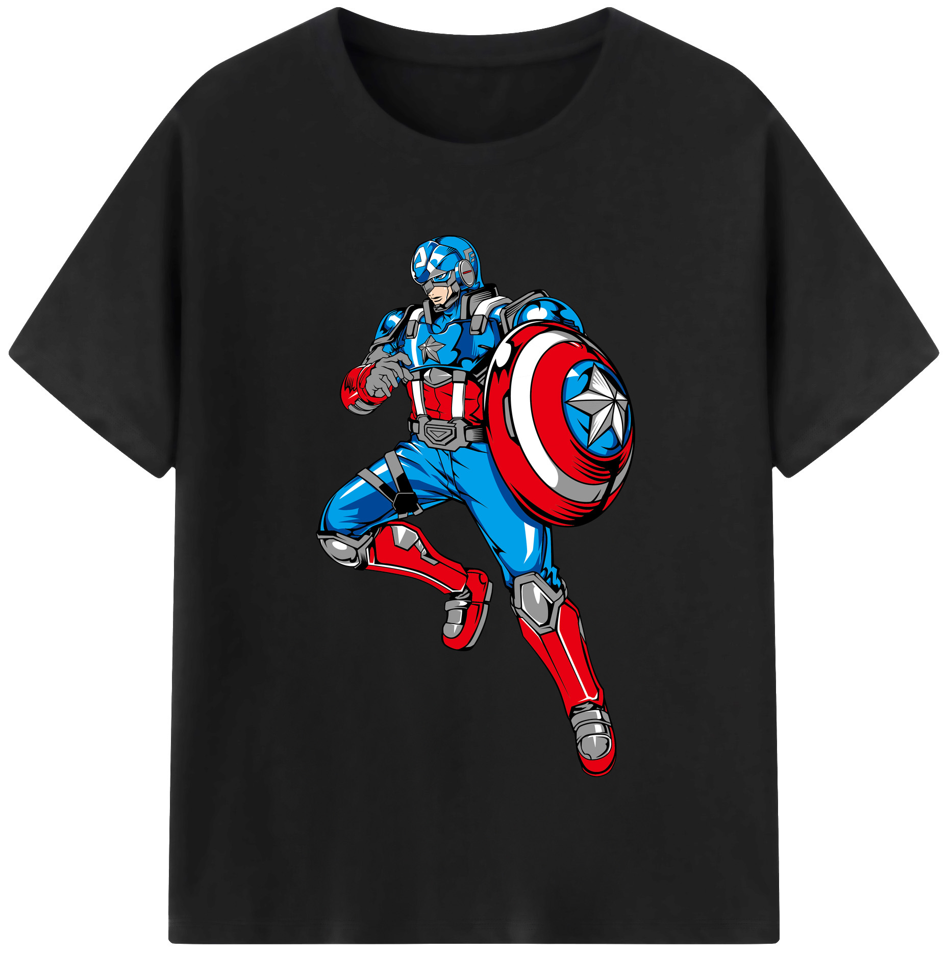 （画像用） アベンジャーズ The Avengers レディースカジュアルプリントTシャツ（綿100％）