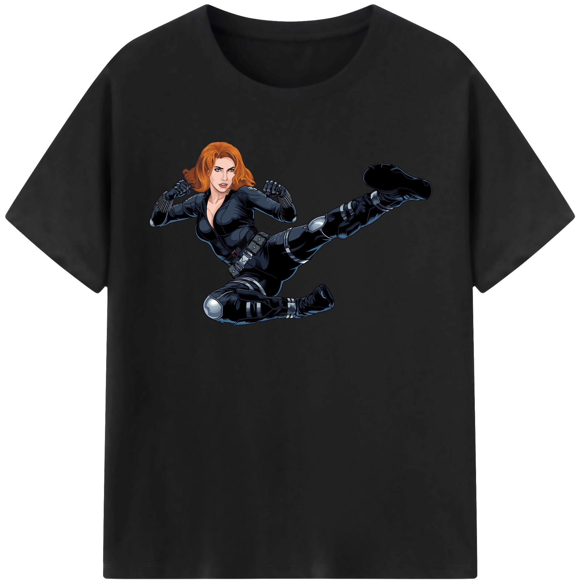 （画像用） アベンジャーズ The Avengers レディースカジュアルプリントTシャツ（綿100％）