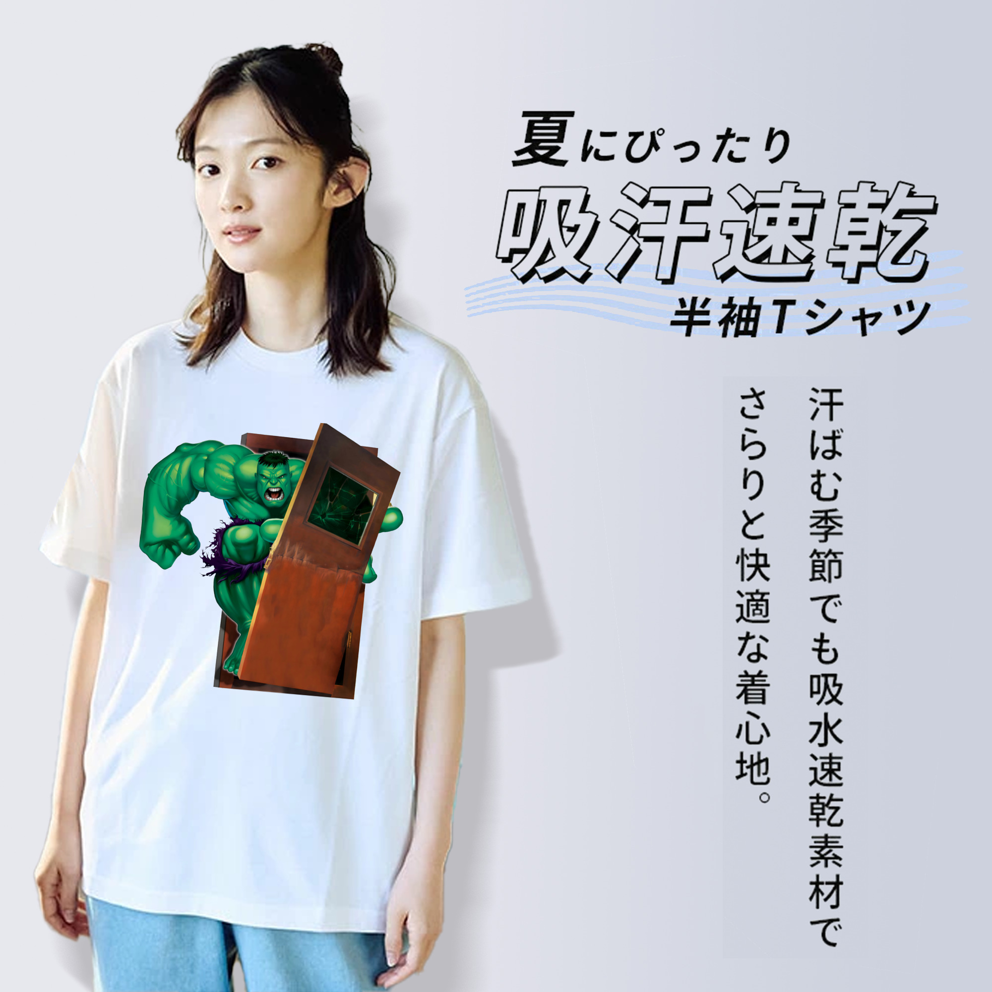 アベンジャーズ The Avengers レディースカジュアルプリントTシャツ（綿100％）