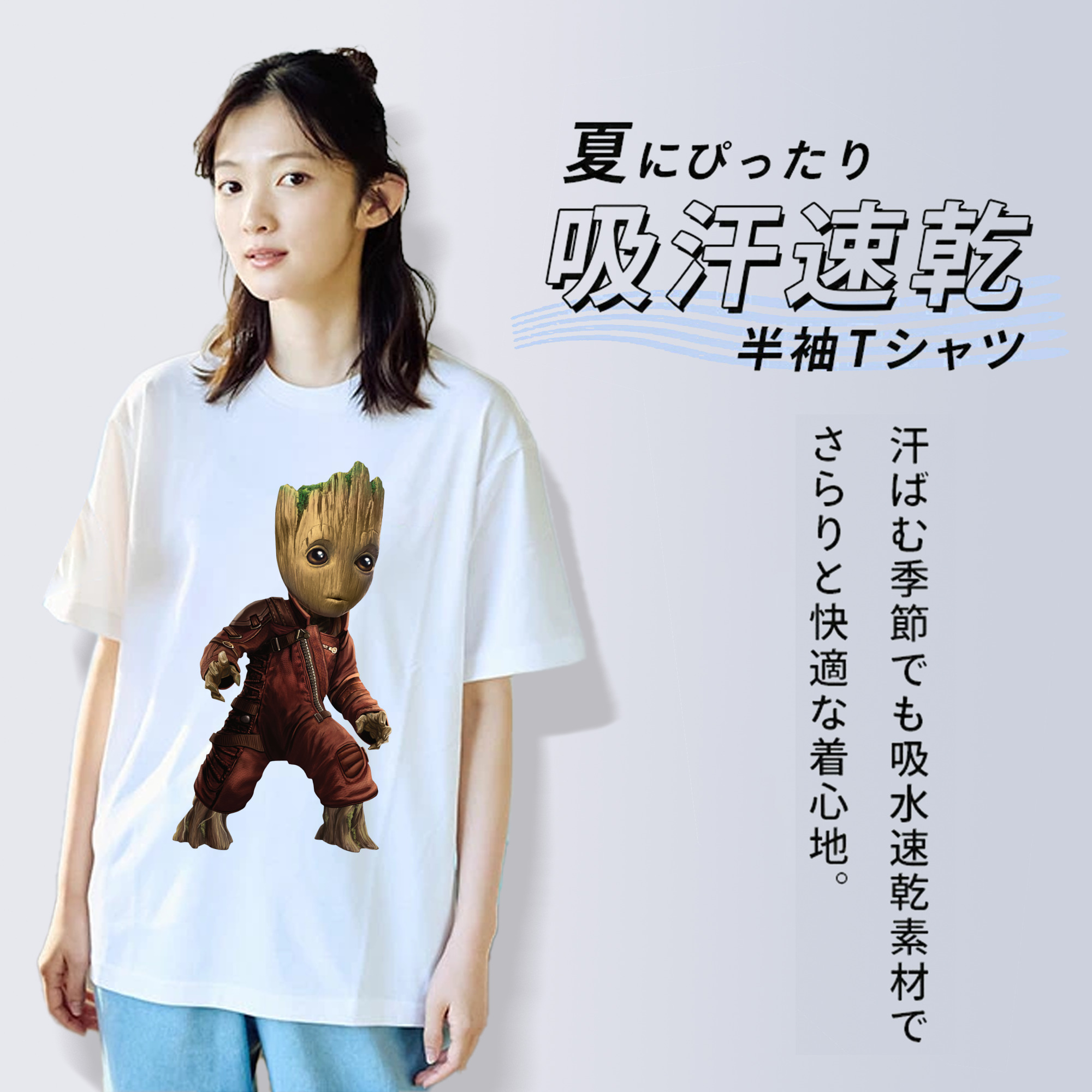 アベンジャーズ The Avengers レディースカジュアルプリントTシャツ（綿100％）