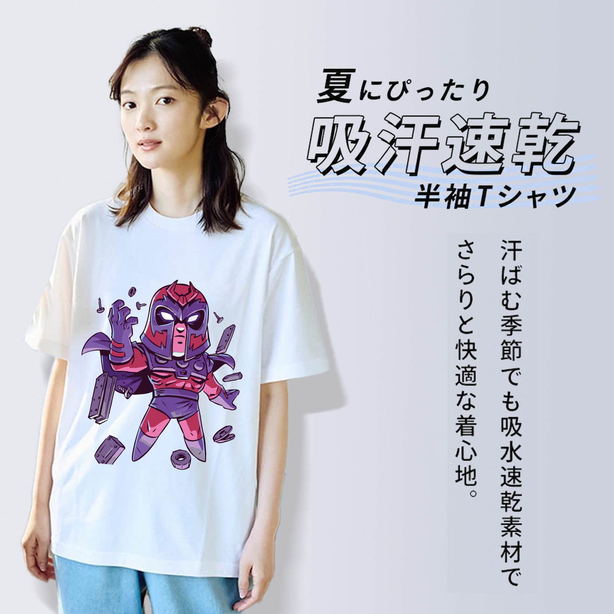 アベンジャーズ The Avengers レディースカジュアルプリントTシャツ（綿100％）