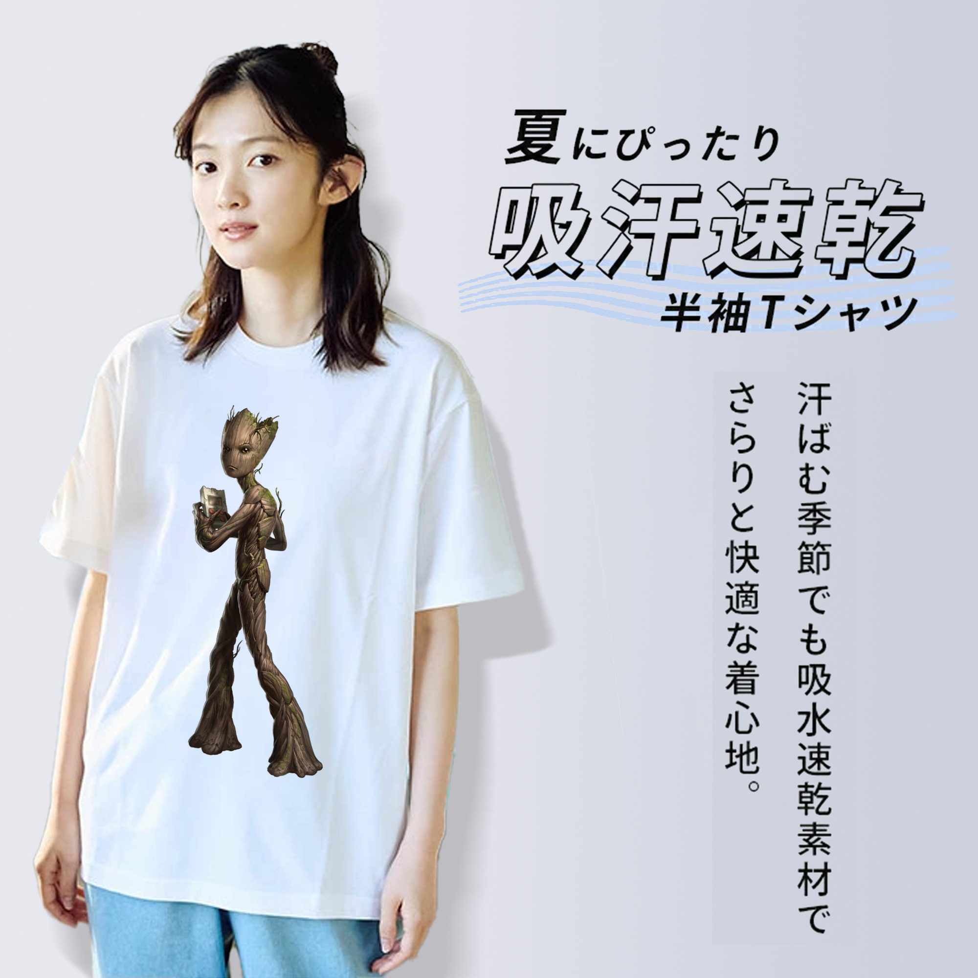 アベンジャーズ The Avengers レディースカジュアルプリントTシャツ（綿100％）