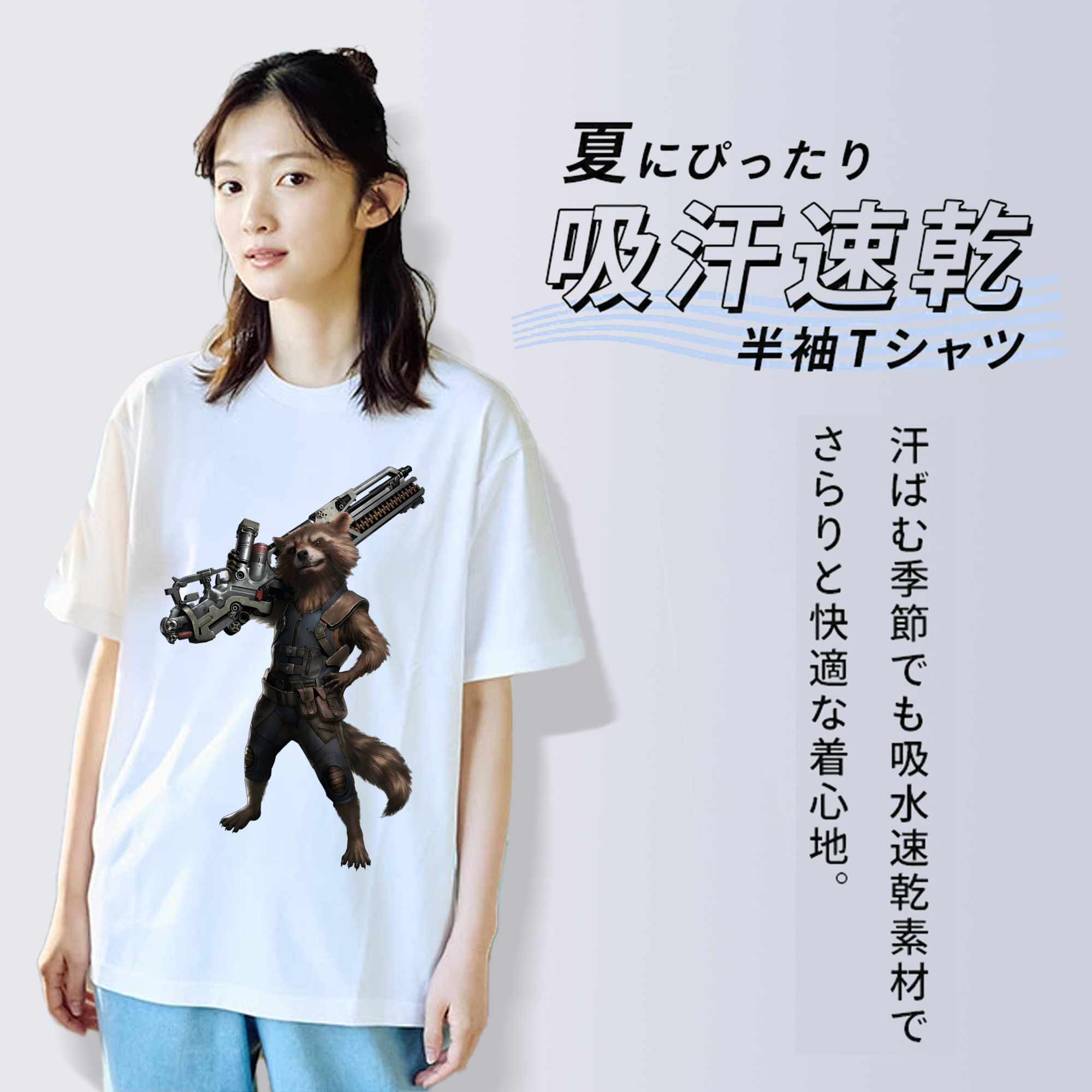 アベンジャーズ The Avengers レディースカジュアルプリントTシャツ（綿100％）