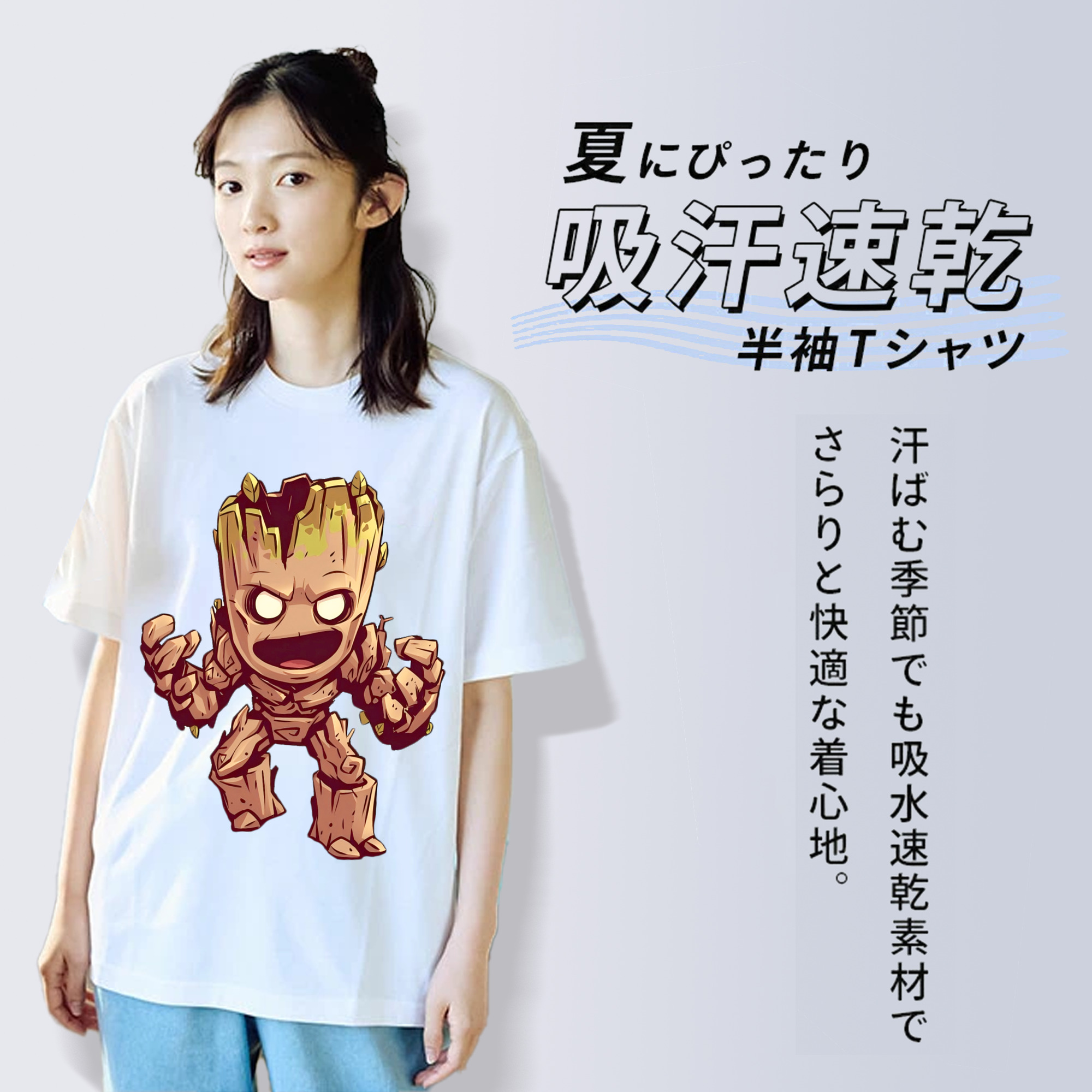アベンジャーズ The Avengers レディースカジュアルプリントTシャツ（綿100％）