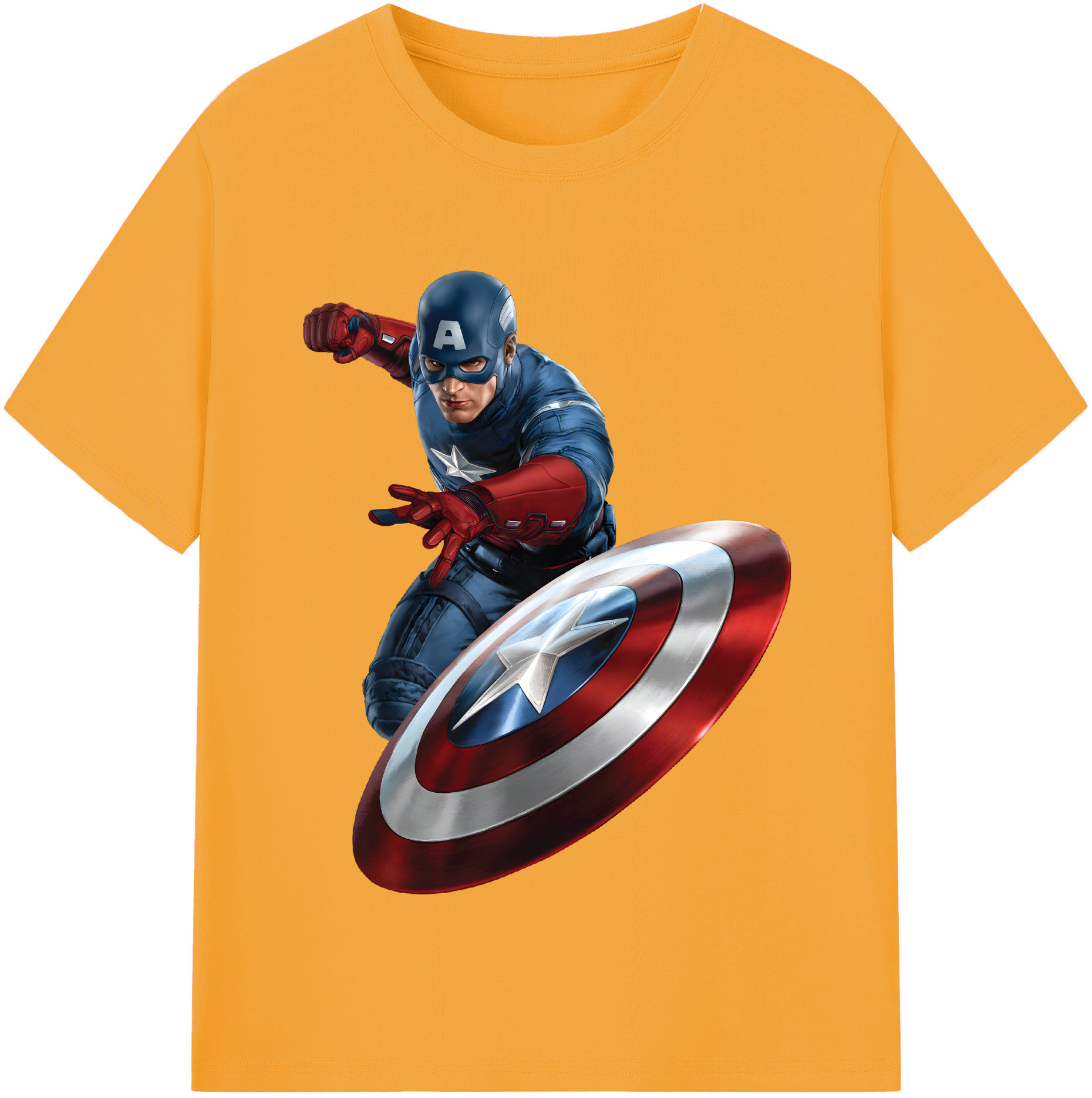（画像用） アベンジャーズ The Avengers レディースカジュアルプリントTシャツ（綿100％）
