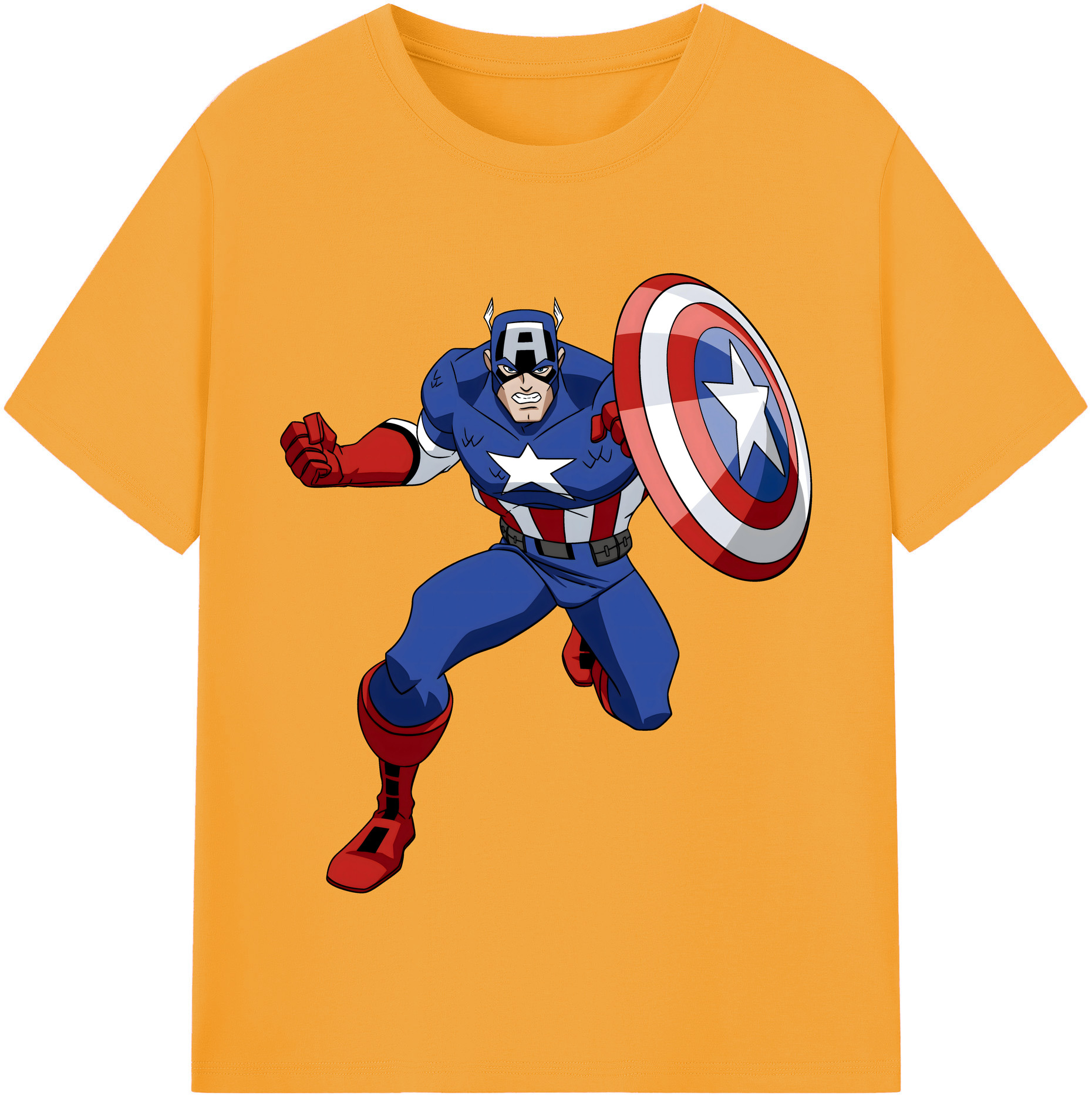 （画像用） アベンジャーズ The Avengers レディースカジュアルプリントTシャツ（綿100％）