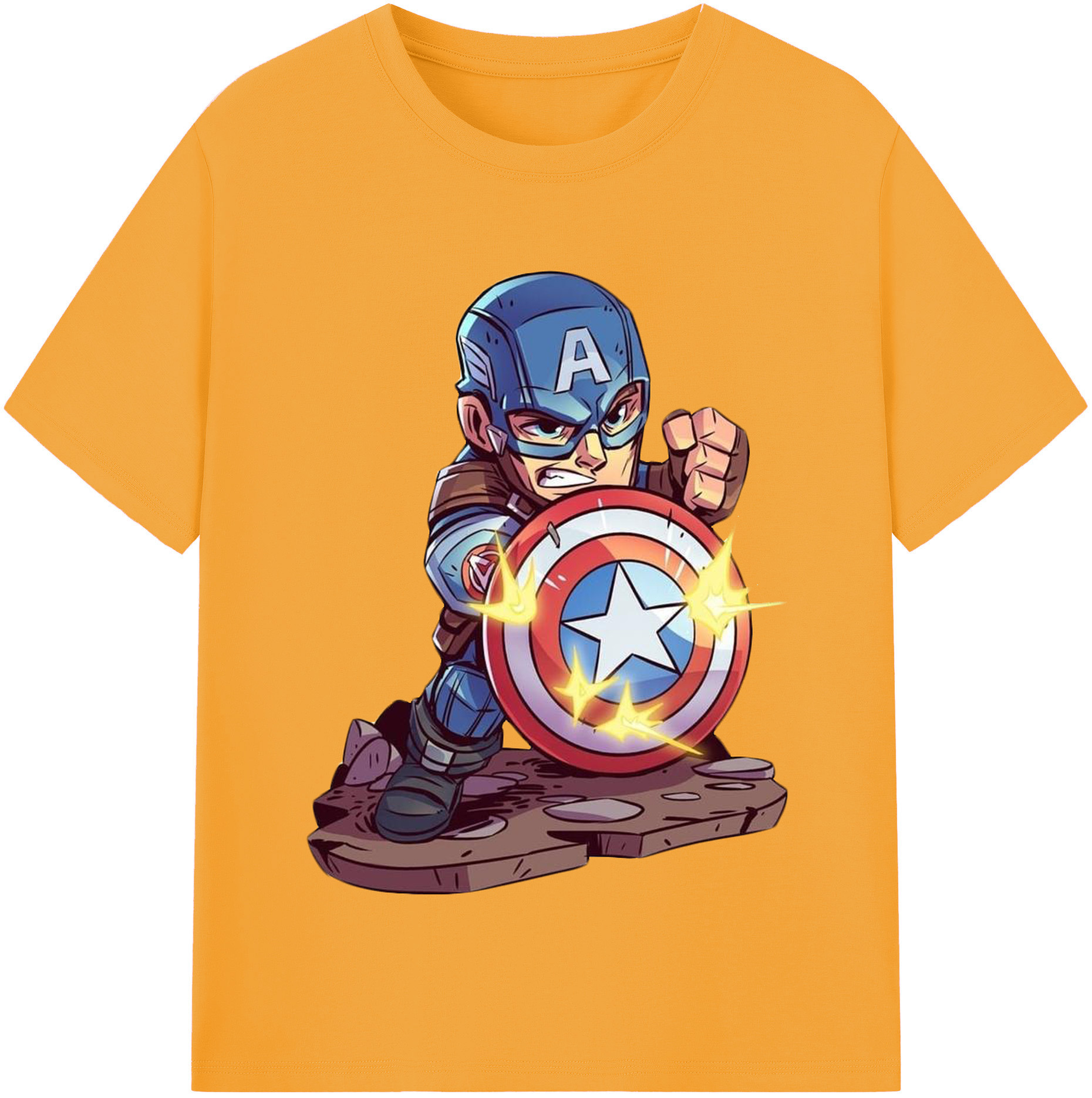 （画像用） アベンジャーズ The Avengers レディースカジュアルプリントTシャツ（綿100％）