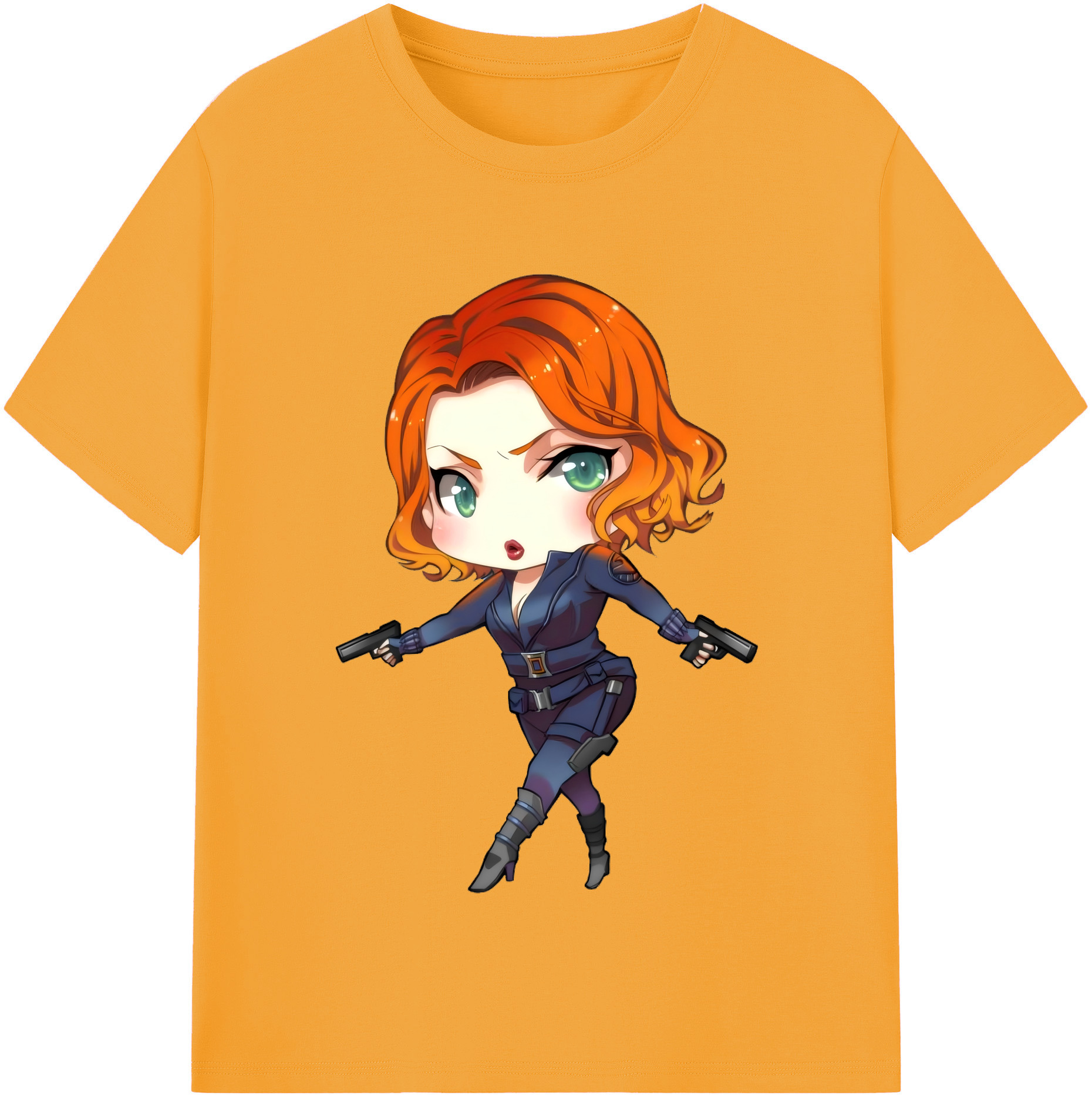 （画像用） アベンジャーズ The Avengers レディースカジュアルプリントTシャツ（綿100％）