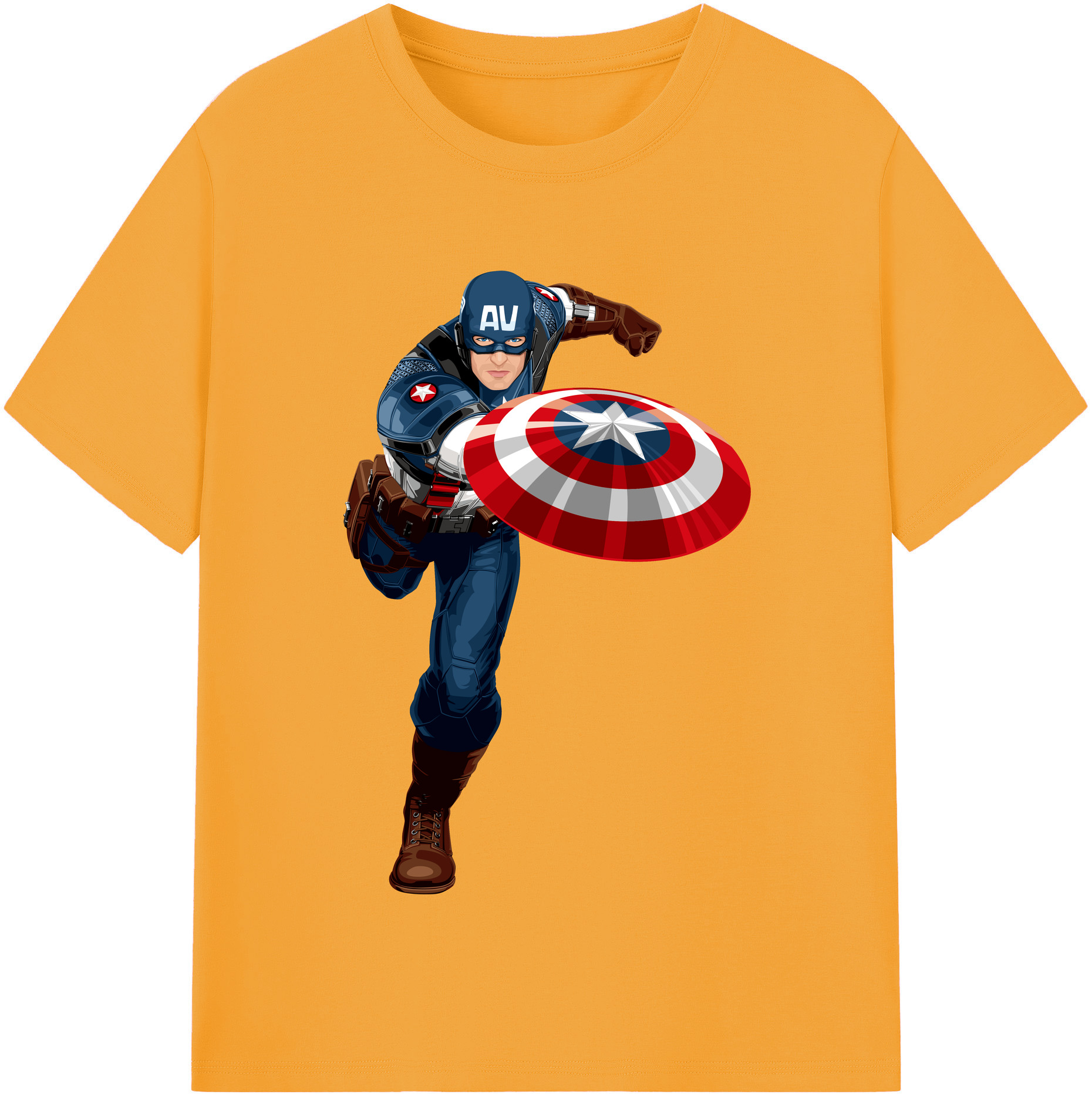 （画像用） アベンジャーズ The Avengers レディースカジュアルプリントTシャツ（綿100％）