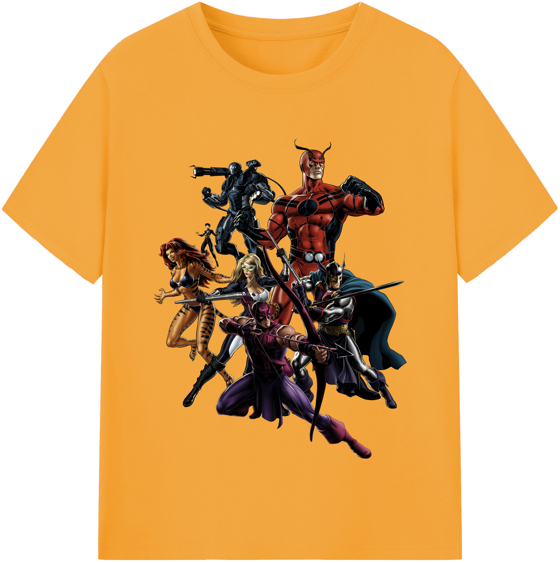 （画像用） アベンジャーズ The Avengers レディースカジュアルプリントTシャツ（綿100％）