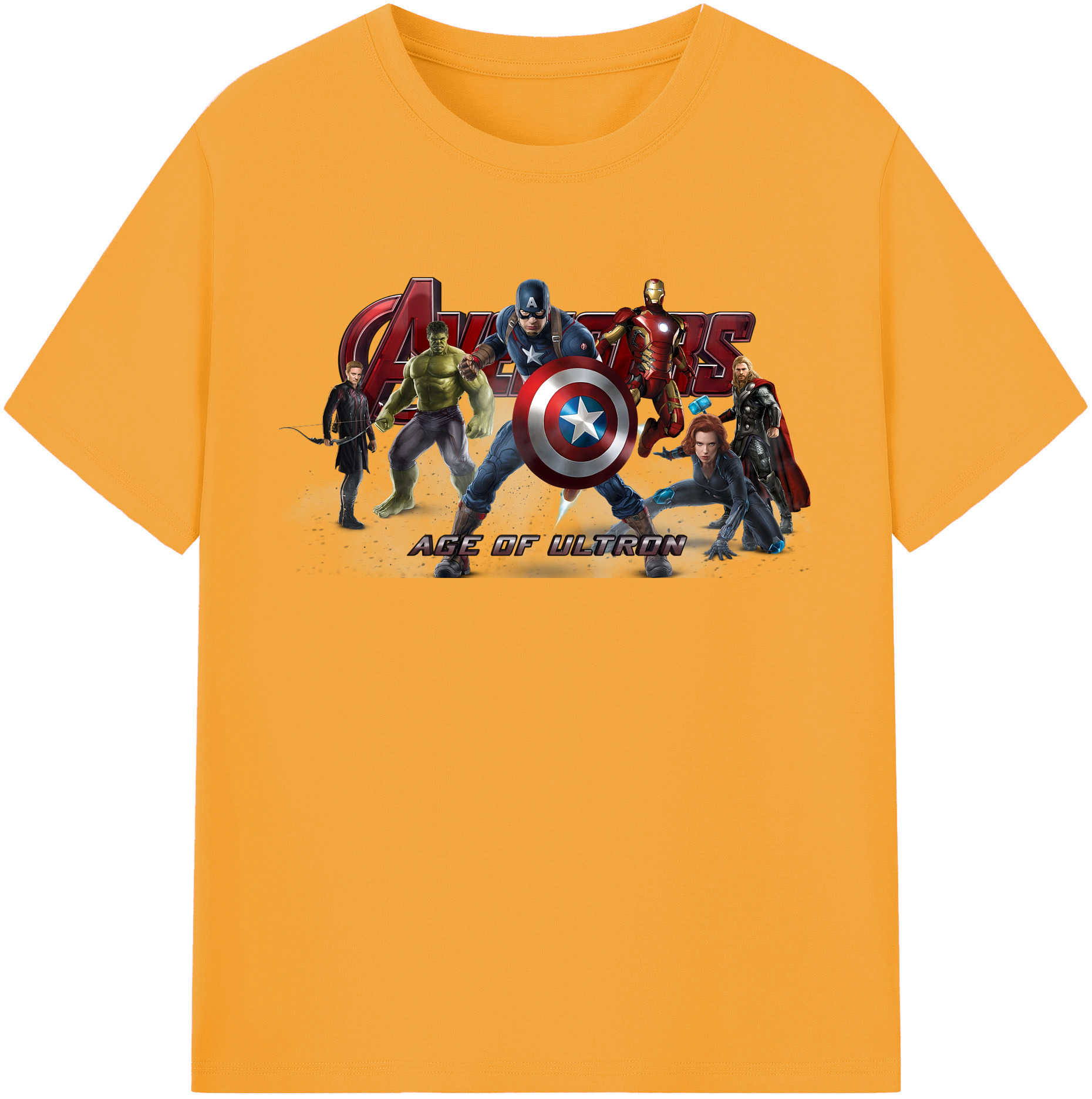 （画像用） アベンジャーズ The Avengers レディースカジュアルプリントTシャツ（綿100％）