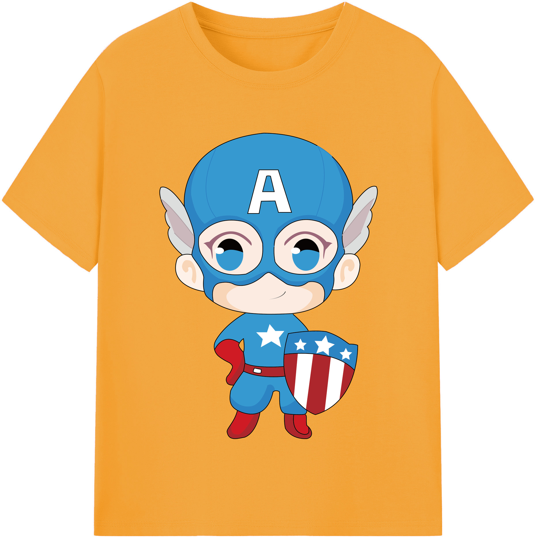 （画像用） アベンジャーズ The Avengers レディースカジュアルプリントTシャツ（綿100％）