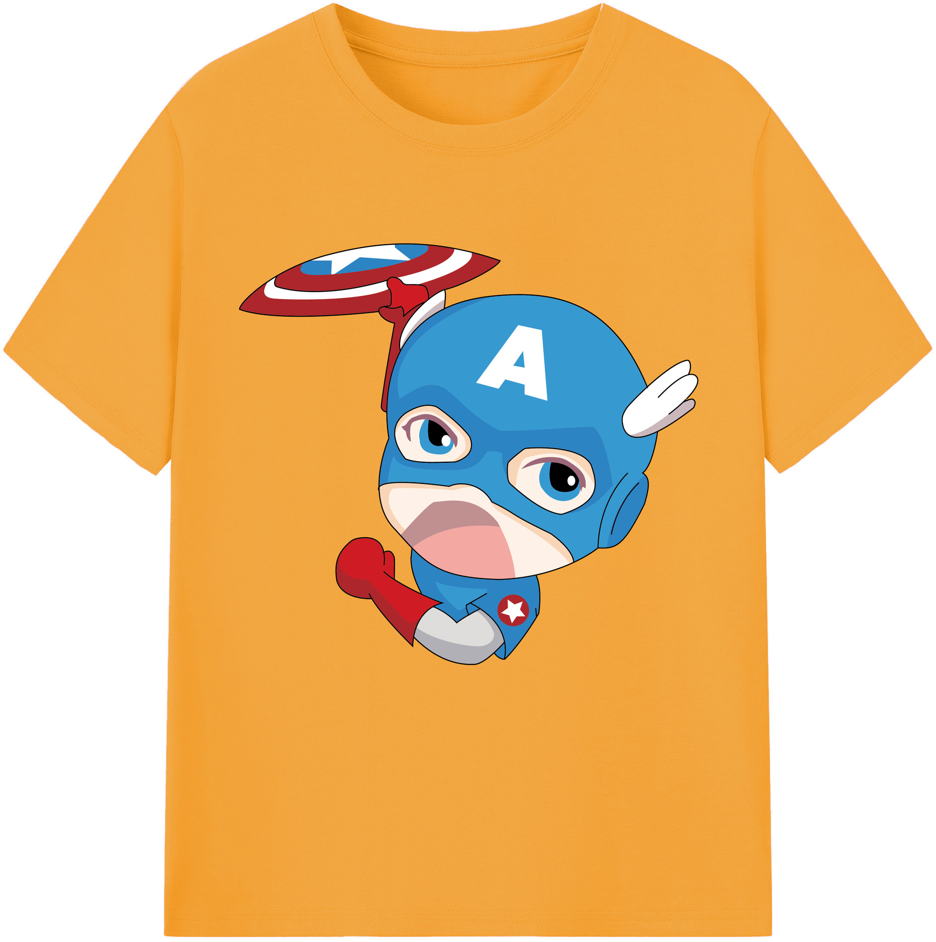 （画像用） アベンジャーズ The Avengers レディースカジュアルプリントTシャツ（綿100％）
