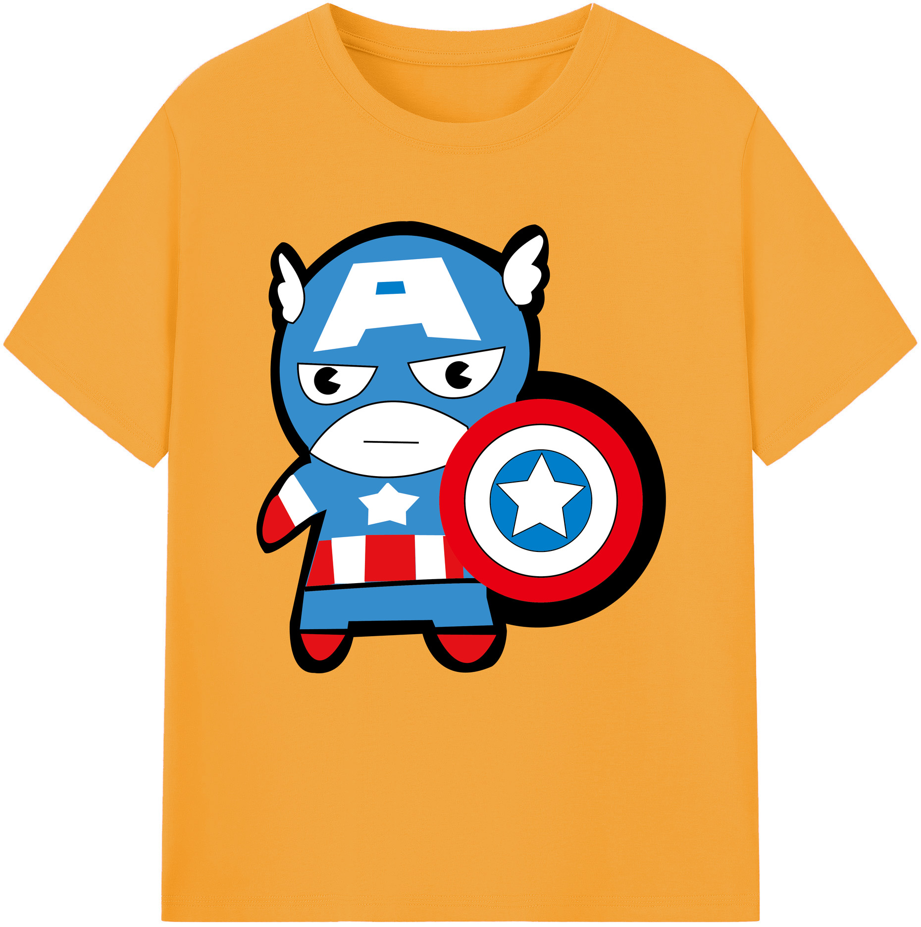 （画像用） アベンジャーズ The Avengers レディースカジュアルプリントTシャツ（綿100％）