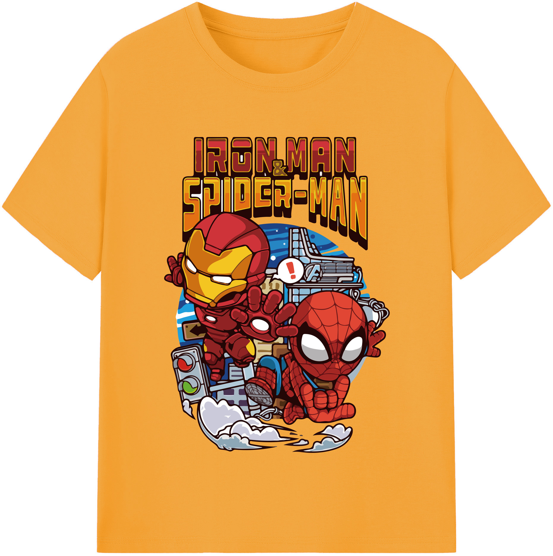 （画像用） アベンジャーズ The Avengers レディースカジュアルプリントTシャツ（綿100％）