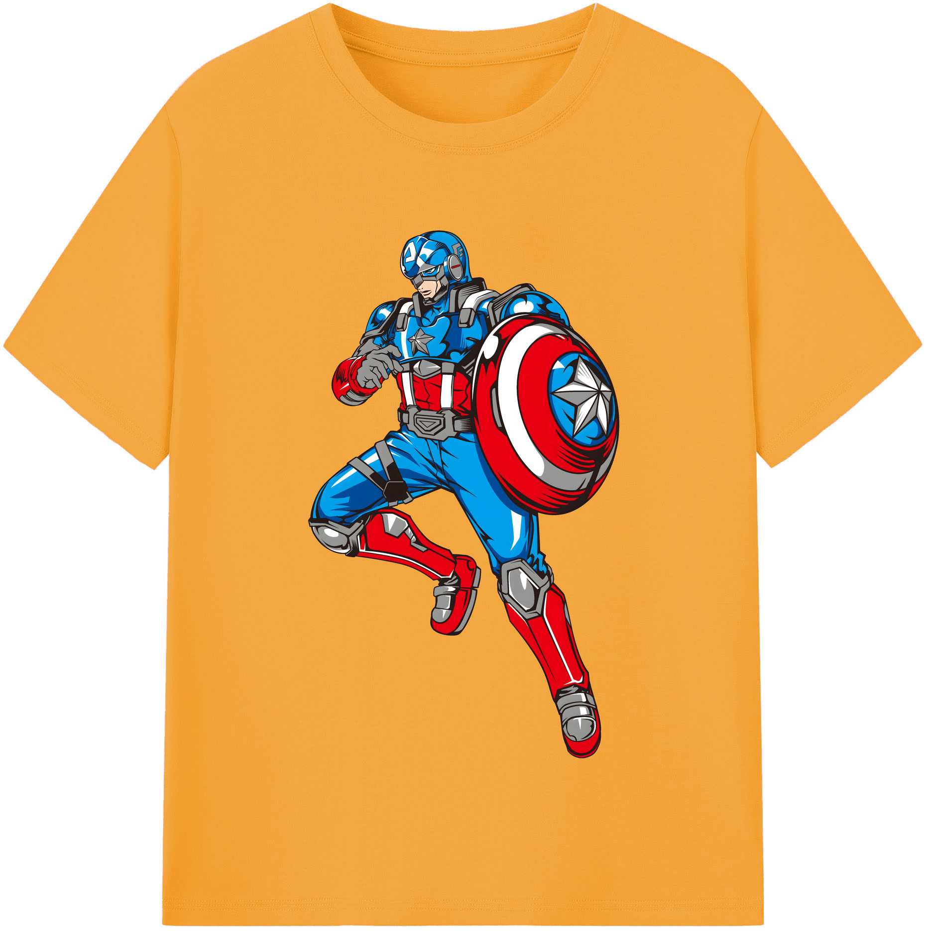 （画像用） アベンジャーズ The Avengers レディースカジュアルプリントTシャツ（綿100％）