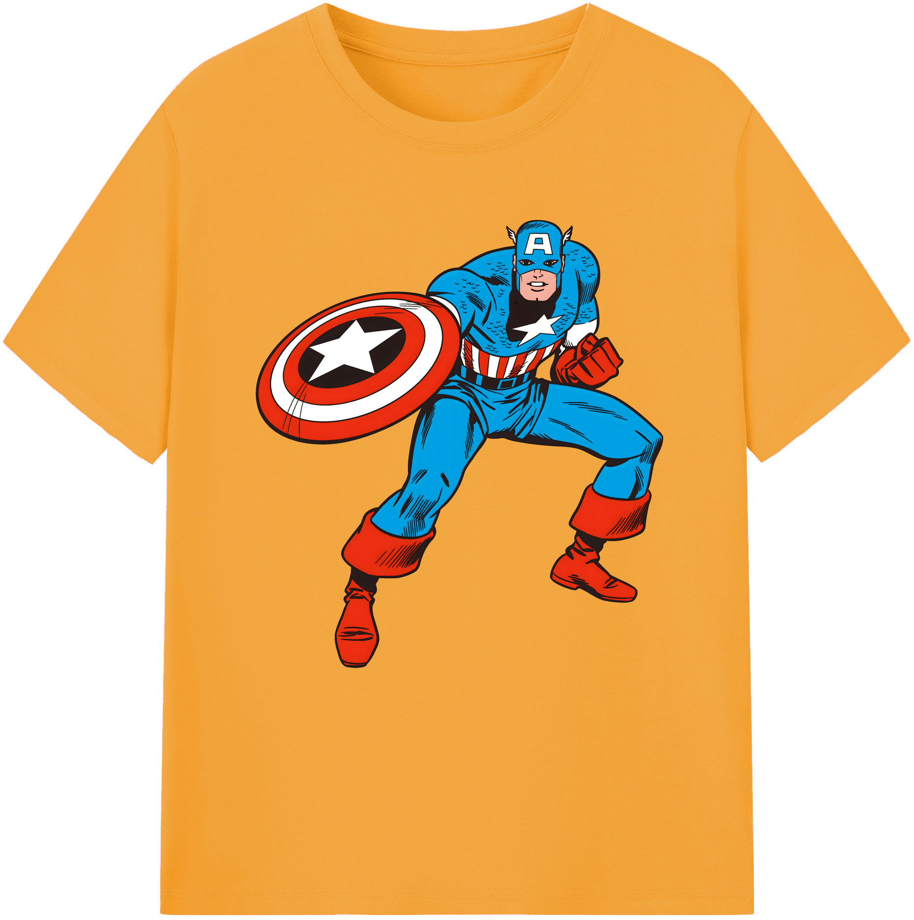 （画像用） アベンジャーズ The Avengers レディースカジュアルプリントTシャツ（綿100％）